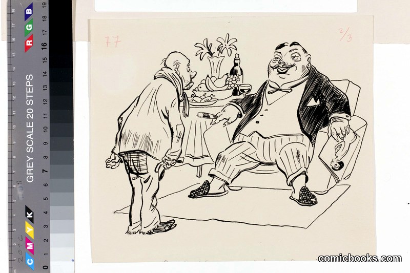 Two Figures at Table