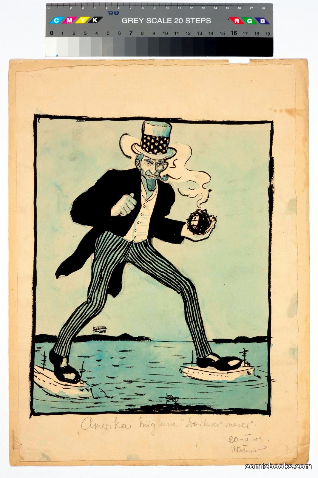 Uncle Sam Strides the Pacific
