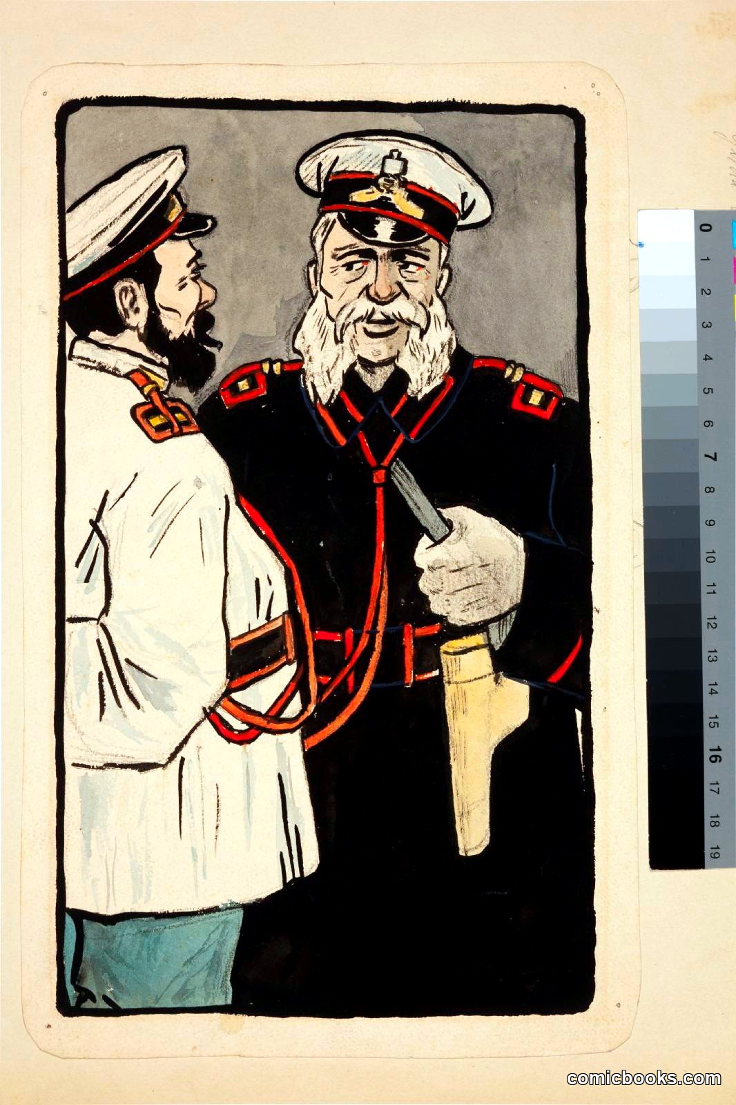 Military Officers in Conversation