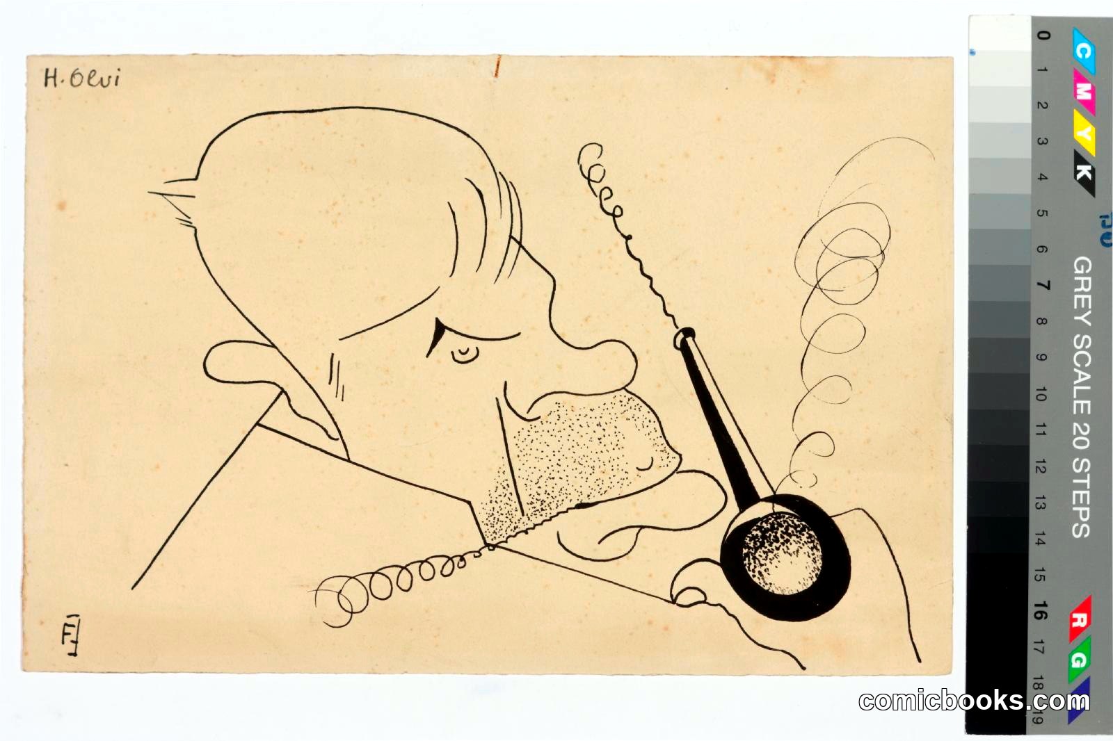 Untitled (Study of a Figure with Pipe)