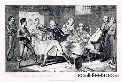 Scene from Scott's The Monastery