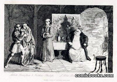 Scene from Scott's The Monastery
