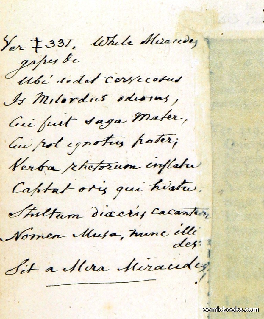Manuscript Annotations to 'The Toast': An Eighteenth-Century Literary Satire