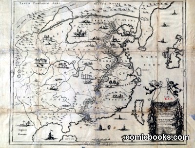 Reys-Kaerte Vande Ambassade der Nederlantse Oost Indise Compagnie (Chart of the VOC Embassy Route through China)