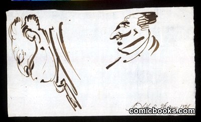 Two Studies of a Corpulent Head