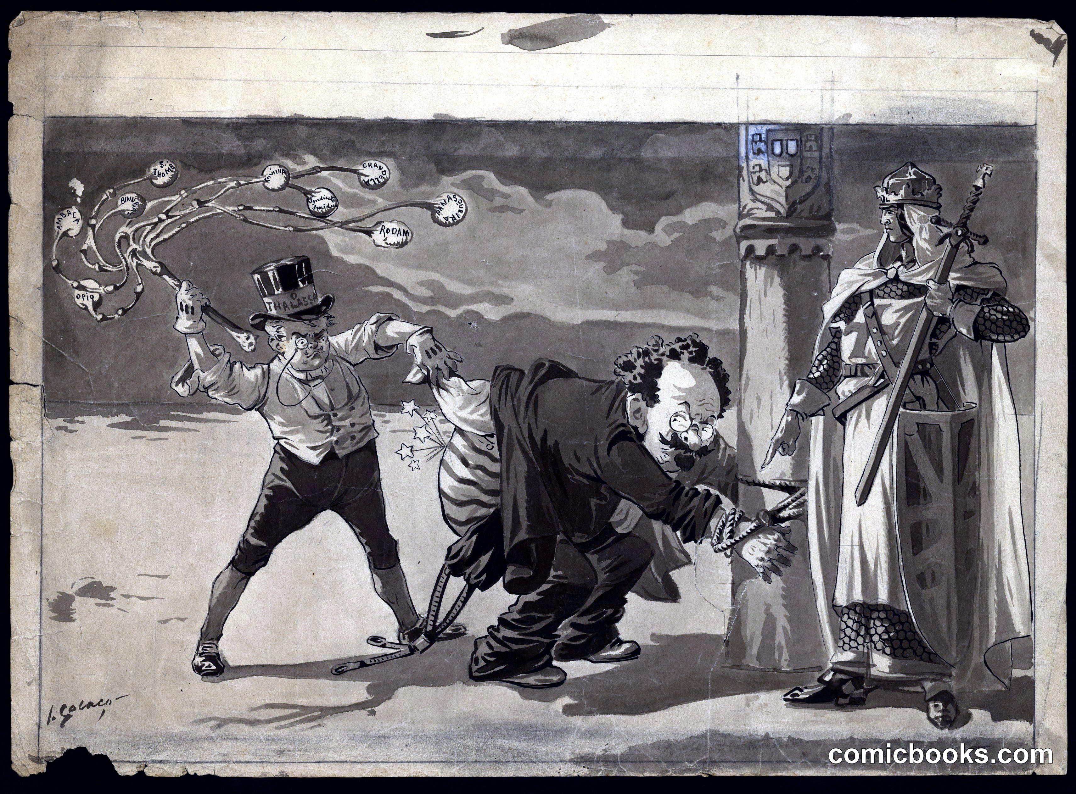 Afonso Costa Whipped by Talassa Before the Nation