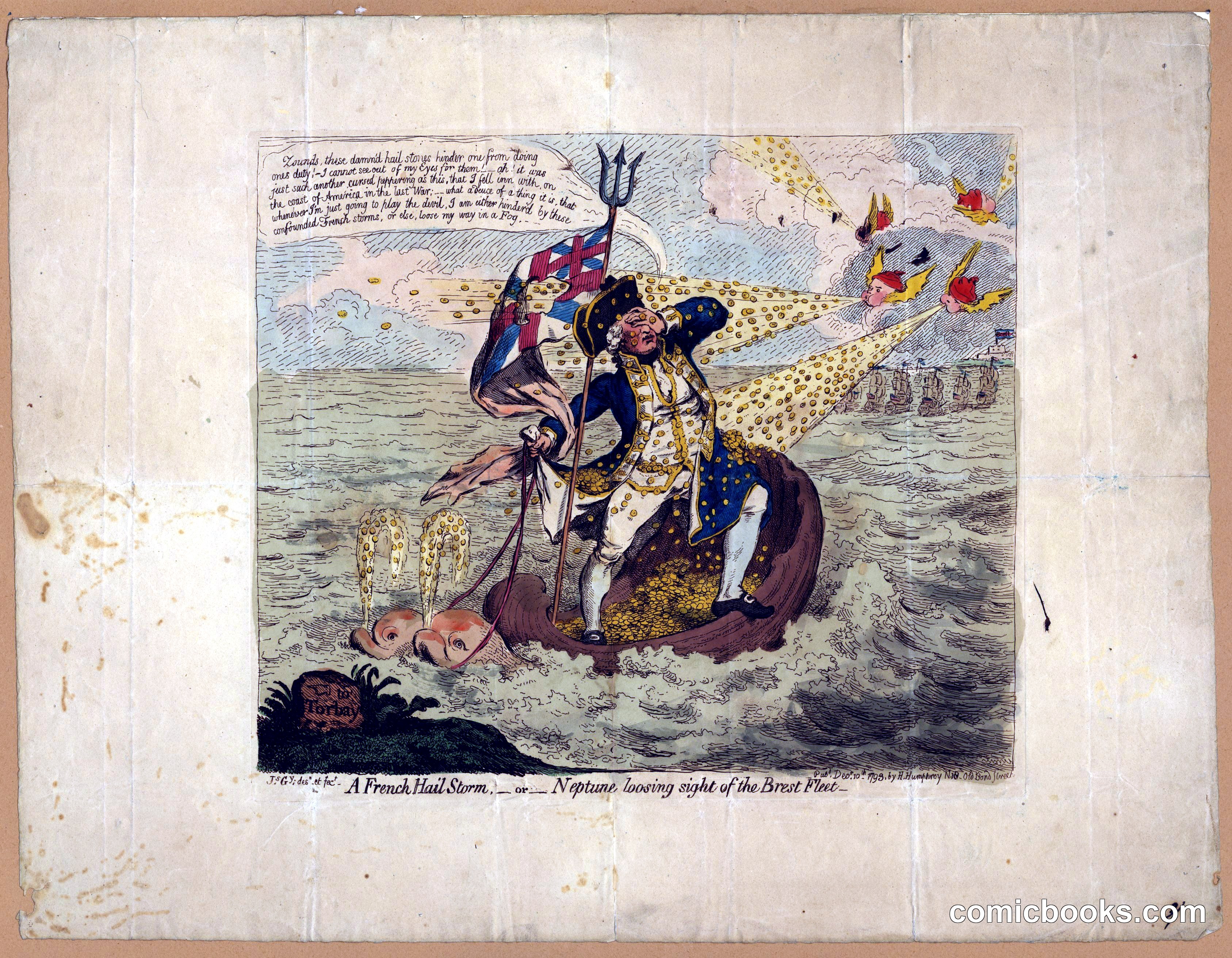A French Hail Storm — or — Neptune Loosing Sight of the Brest Fleet