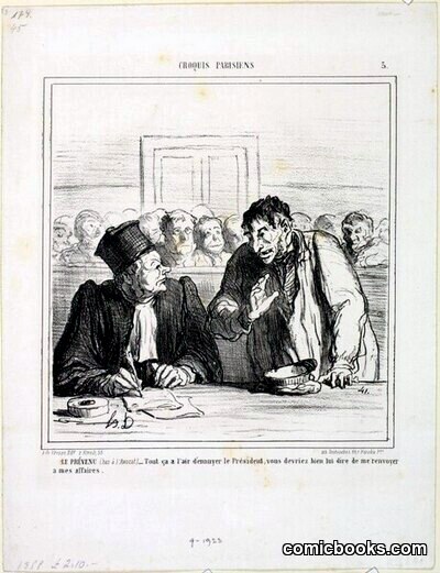 Le prévenu (bas à l'Avocat)