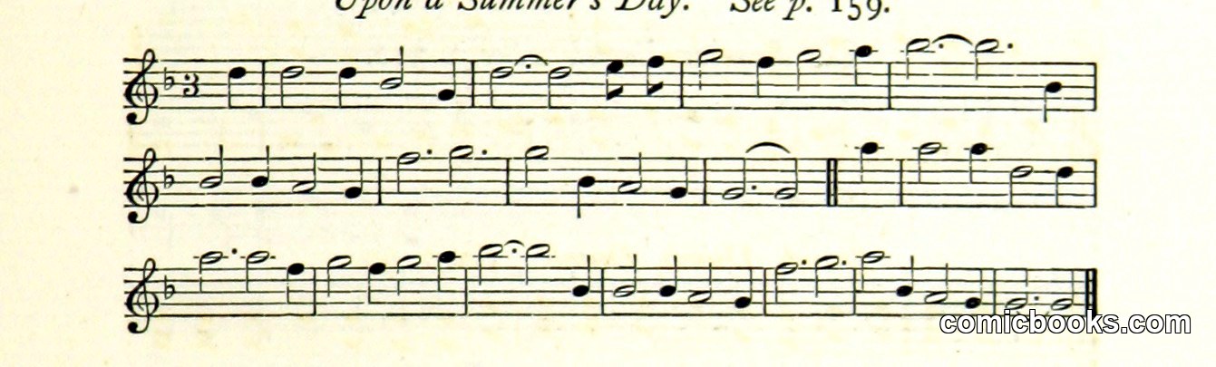 Musical Notation from 'Upon a Summer's Day'