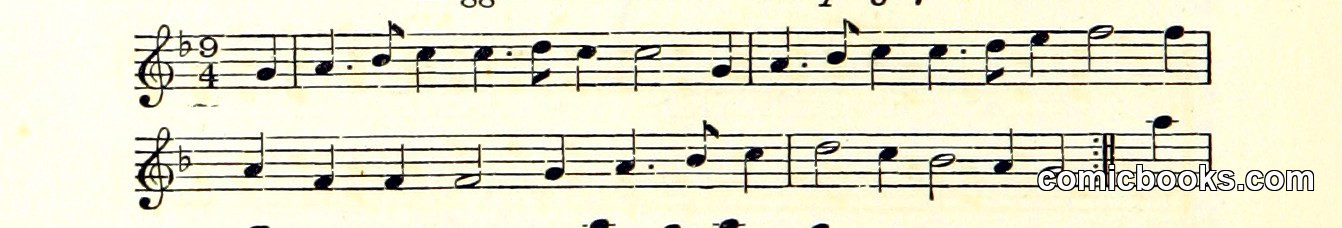 Musical Staff with Figured Notation