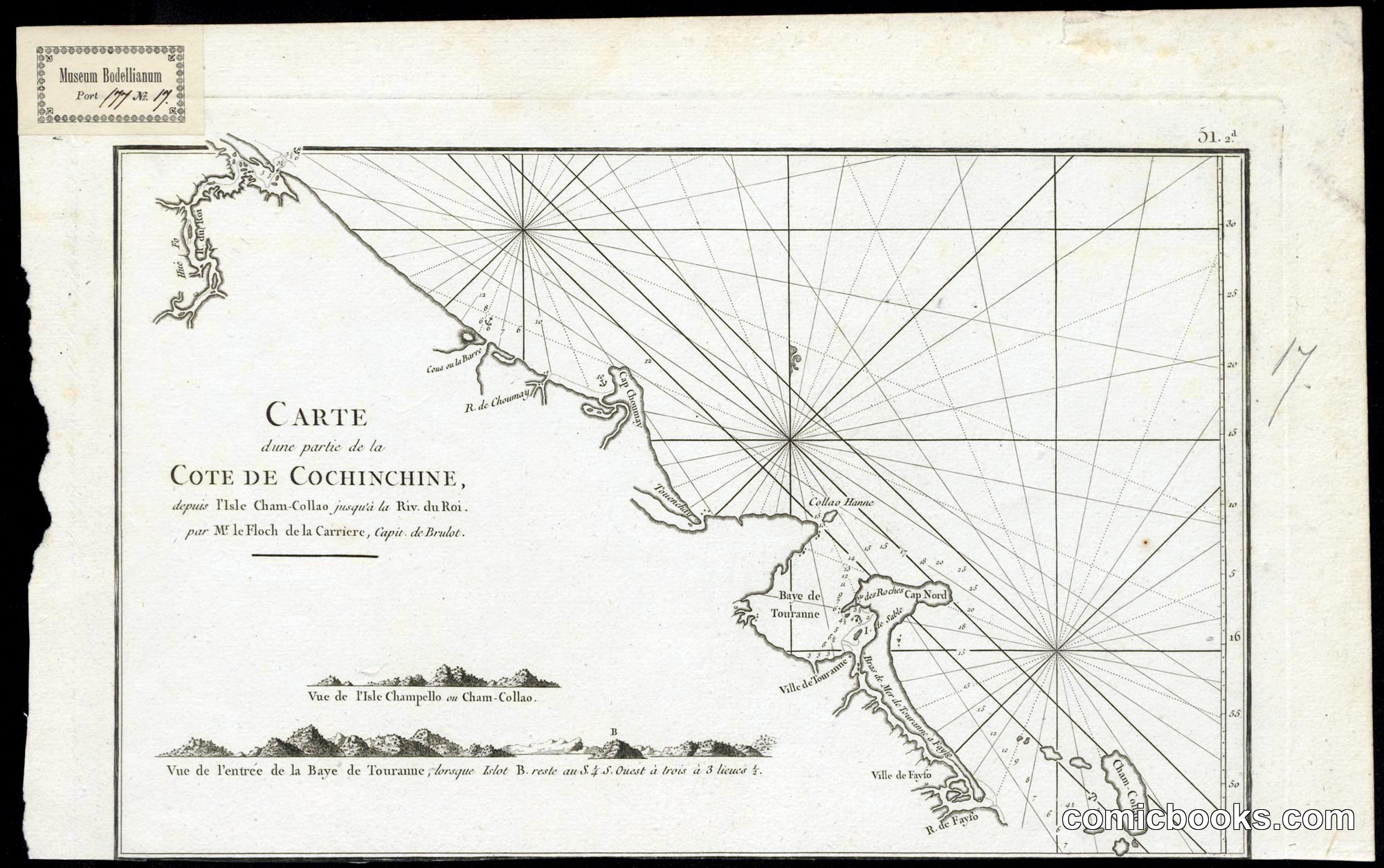 Carte d'une partie de la Cote de Cochinchine