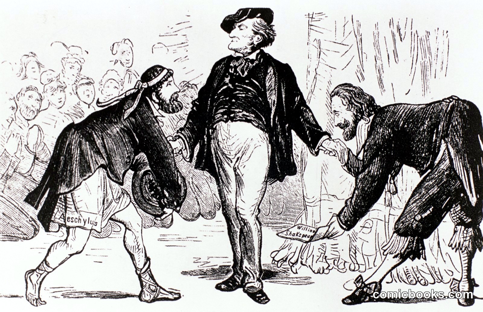 Caricature of the Bayreuth Festival, 1876