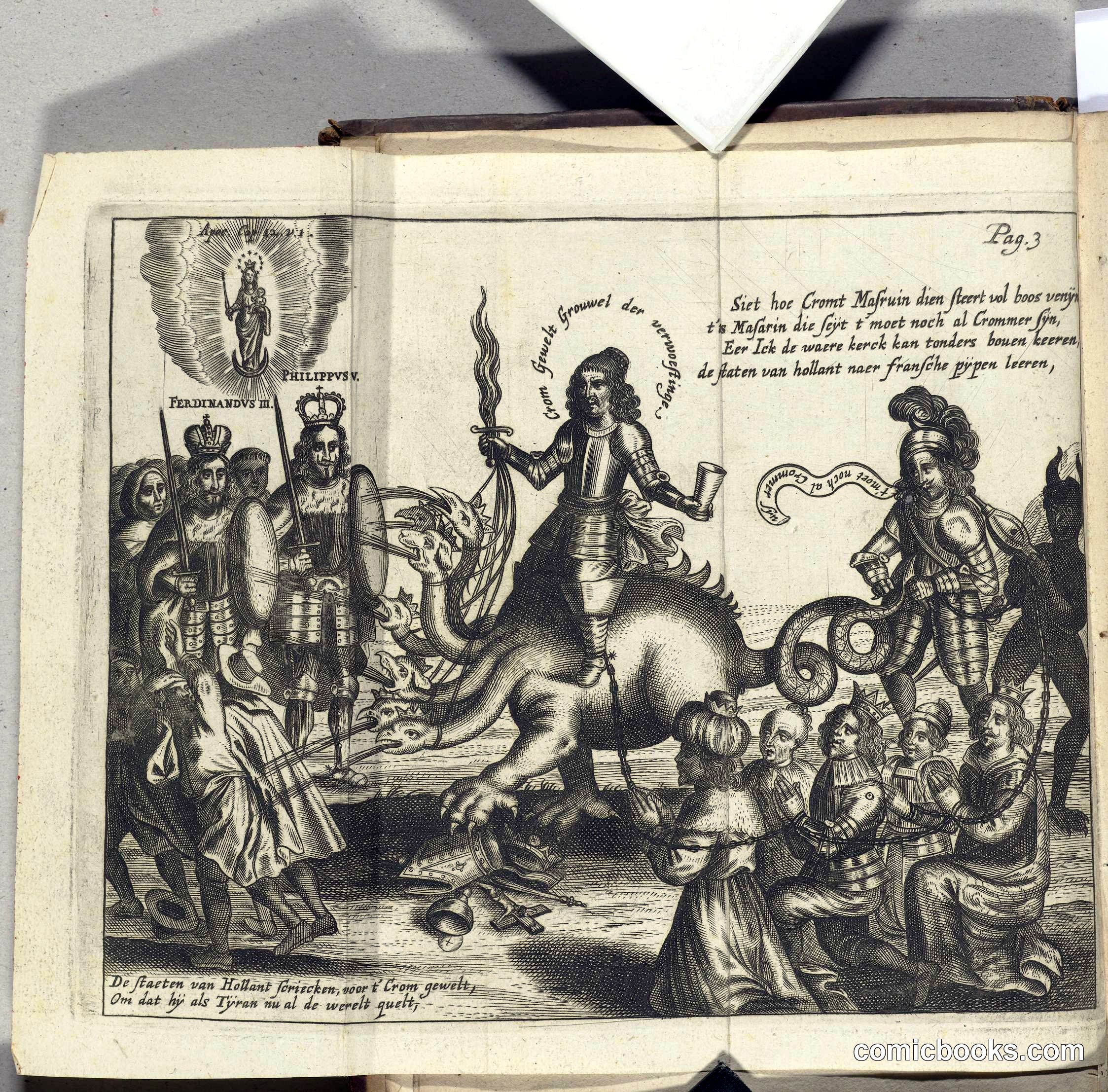 Satirical Print on Cromwell