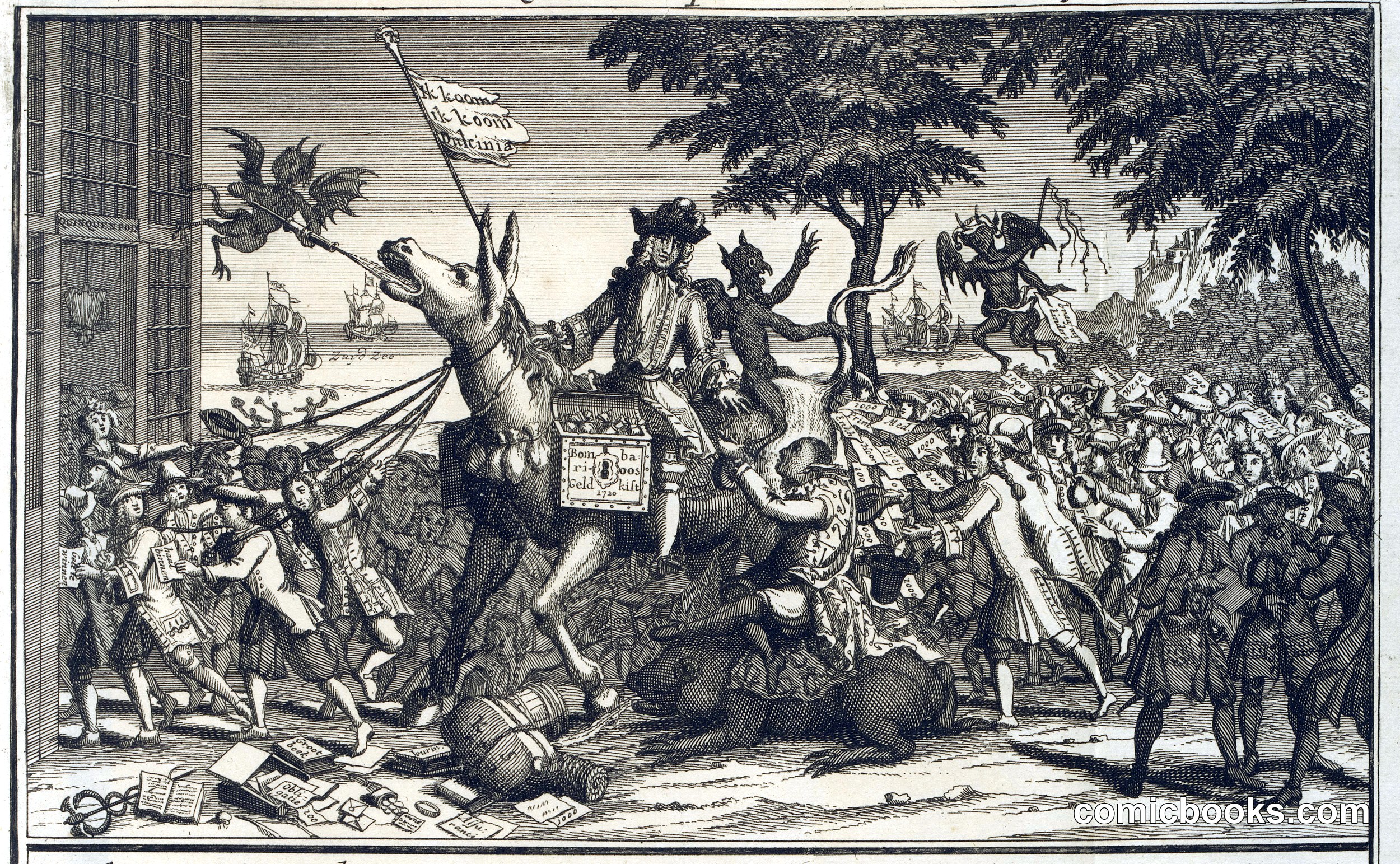John Law on the Donkey of Sancho Panza