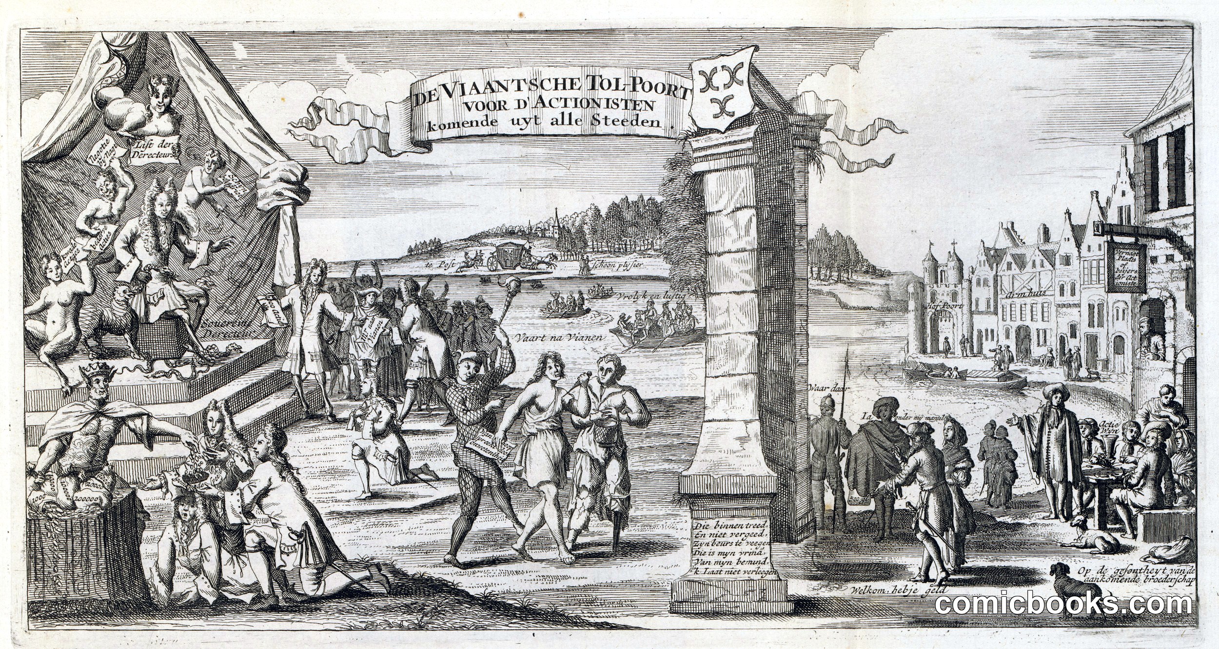 De Viaantsche Tol-Poort voor d'Actionisten (The Toll Gate of Vianen for the Actionists)