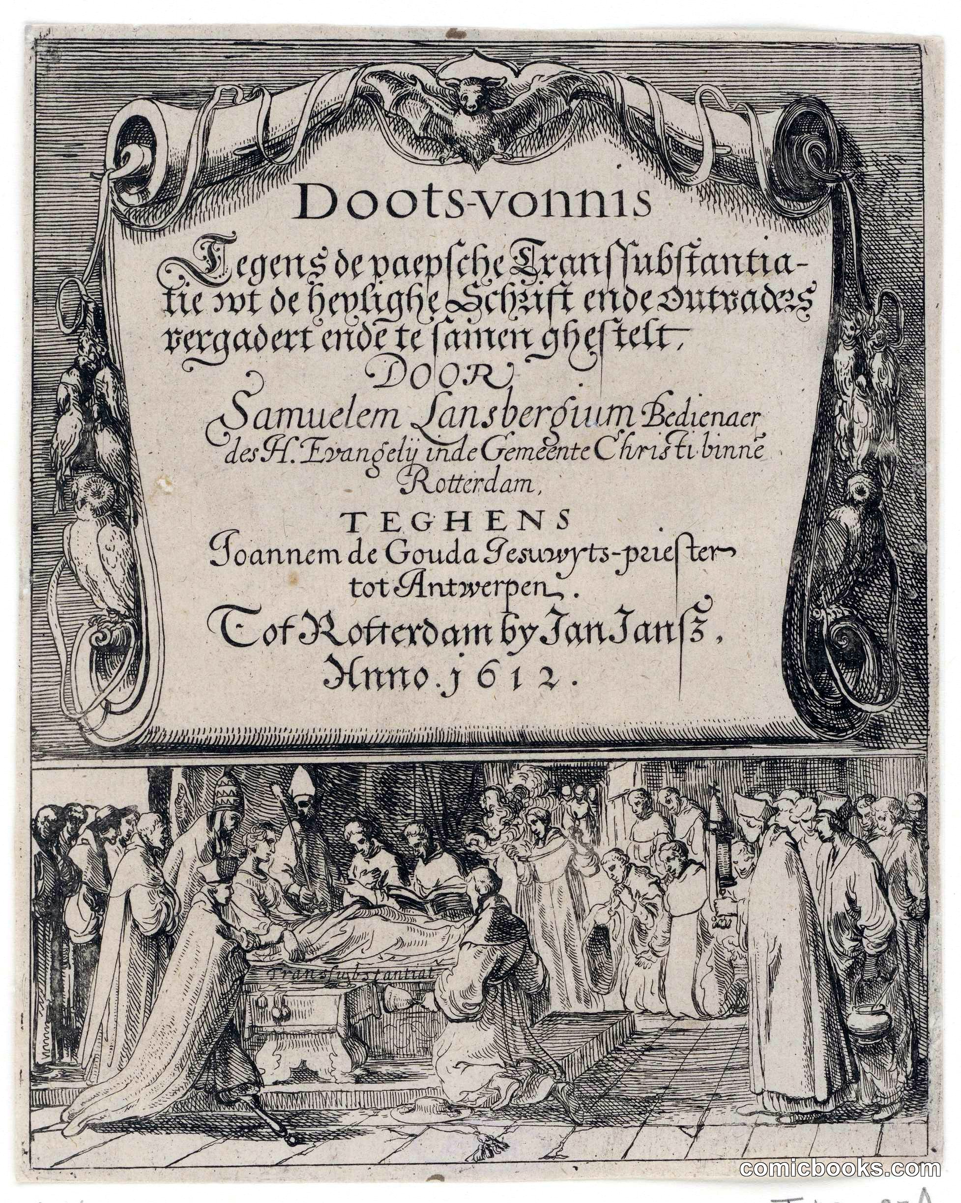 Dootsvonnis (Death Sentence): A Reformation Print Against Catholic Doctrine