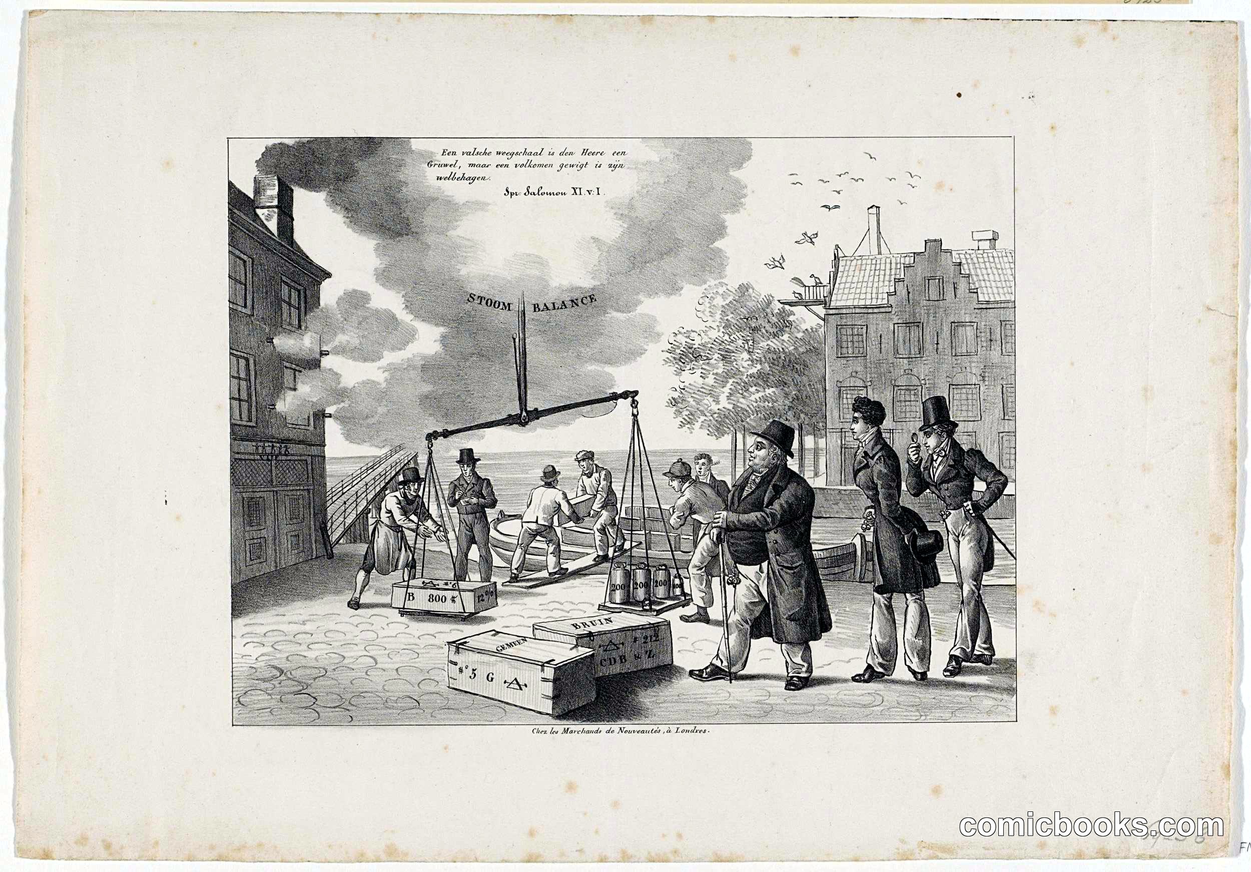 Spotprent op het bedrog van de firma C. de Bruyn & Zonen