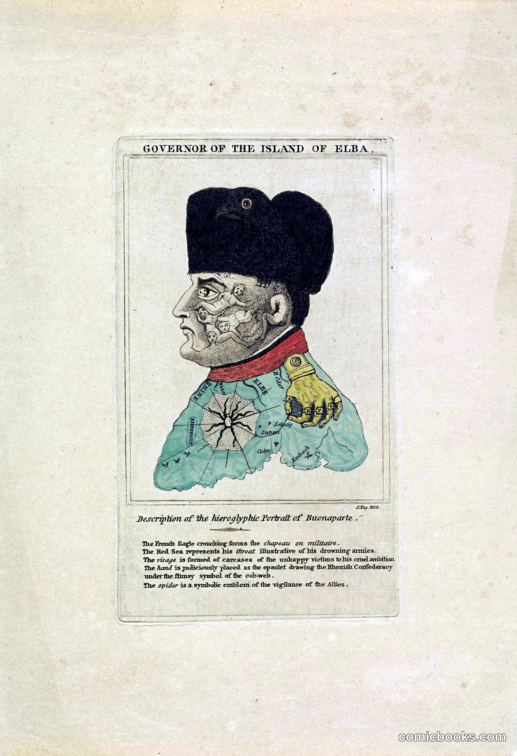 Governor of the Island of Elba: A Hieroglyphic Portrait of Bonaparte