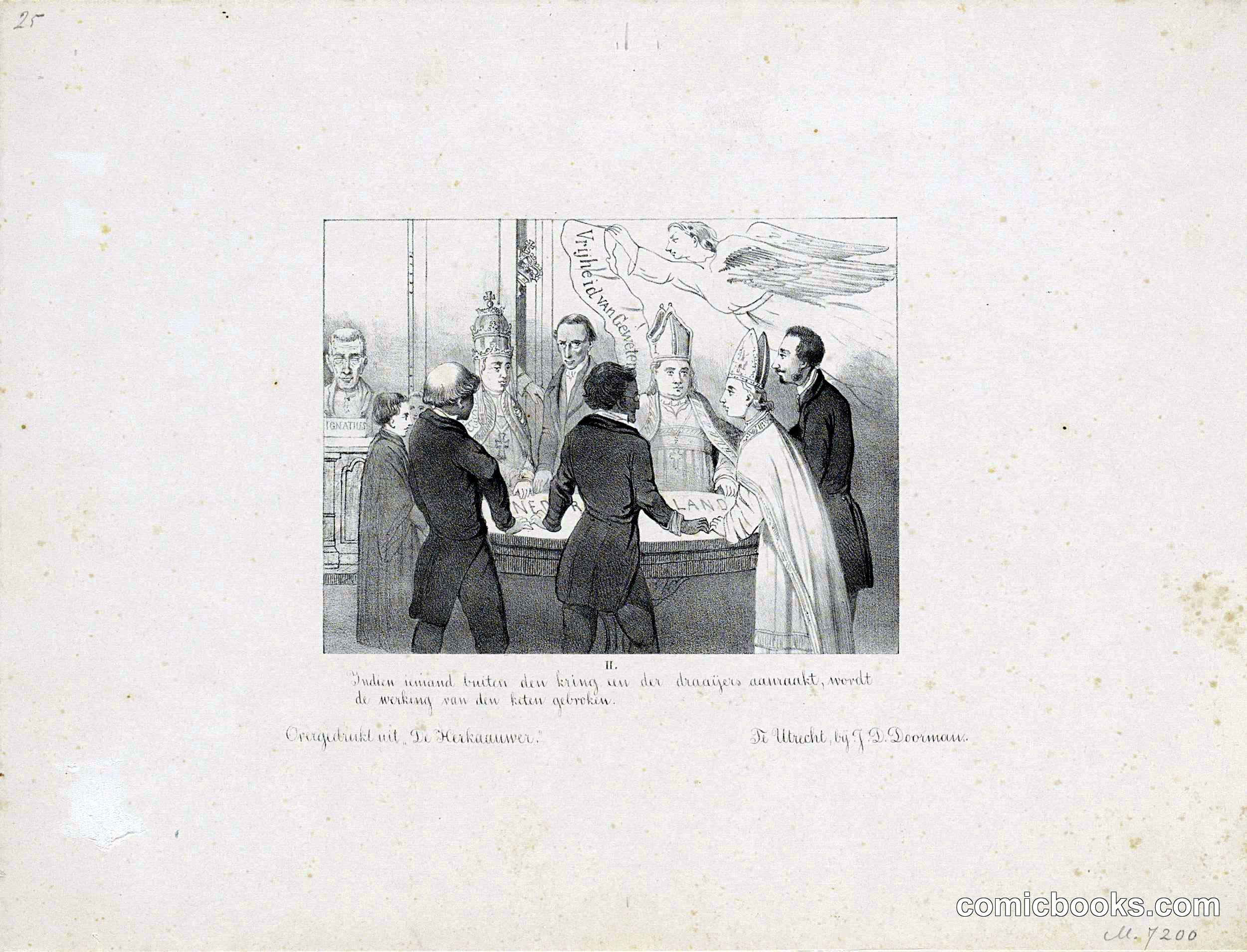 Dutch Political Satire on the Fall of the Thorbecke Ministry, 1853