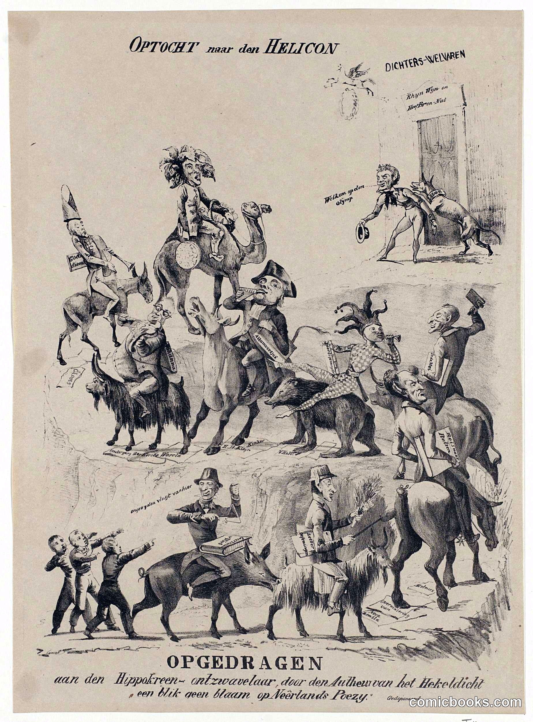 Optocht naar den Helicon (Procession to Helicon)