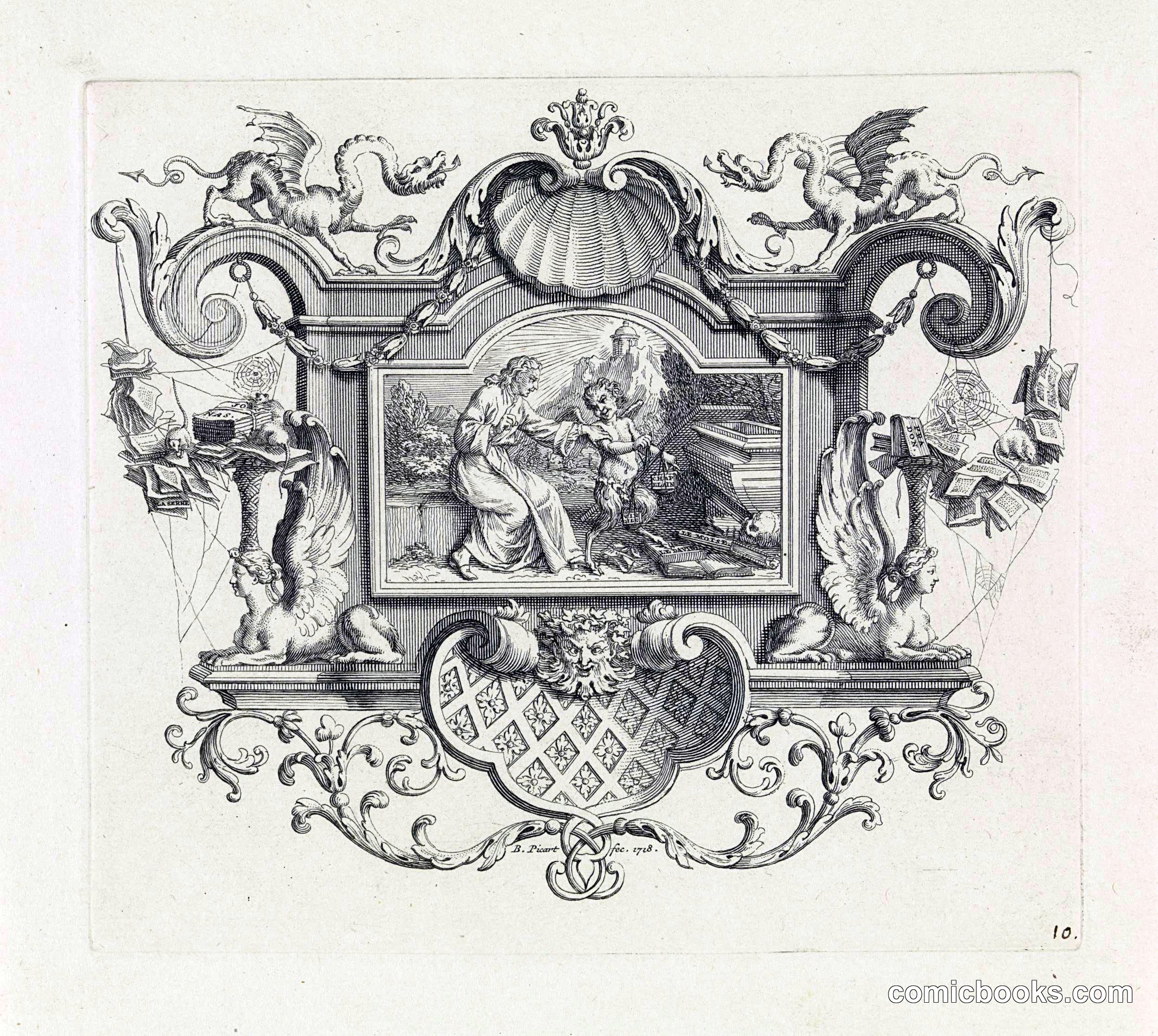 Nicolas Boileau with a Satyr