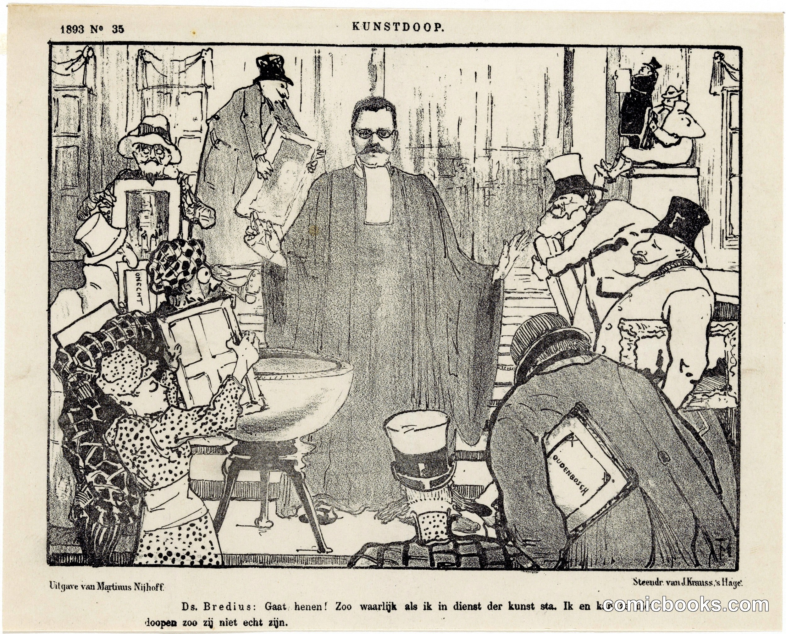 A Satire on Art Historian Abraham Bredius