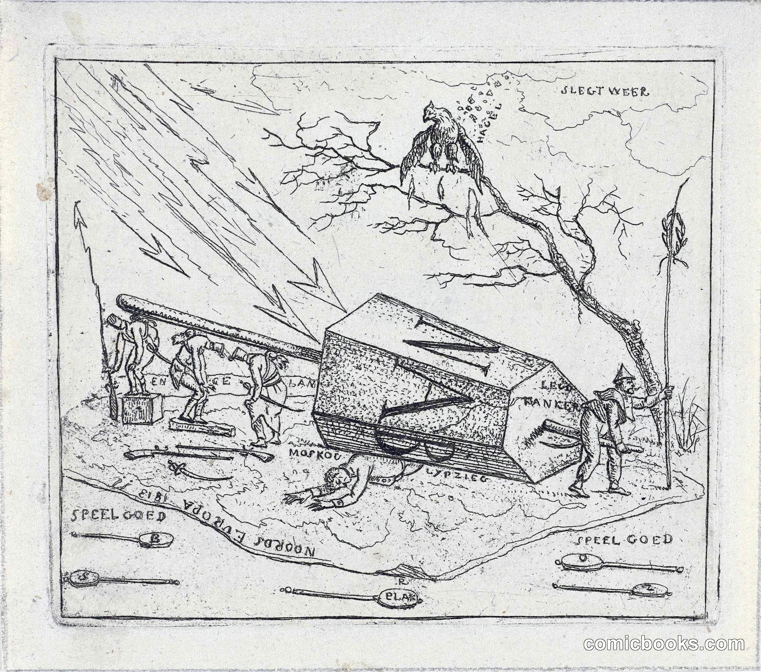 Napoleon Crushed Under a Hexagonal Block