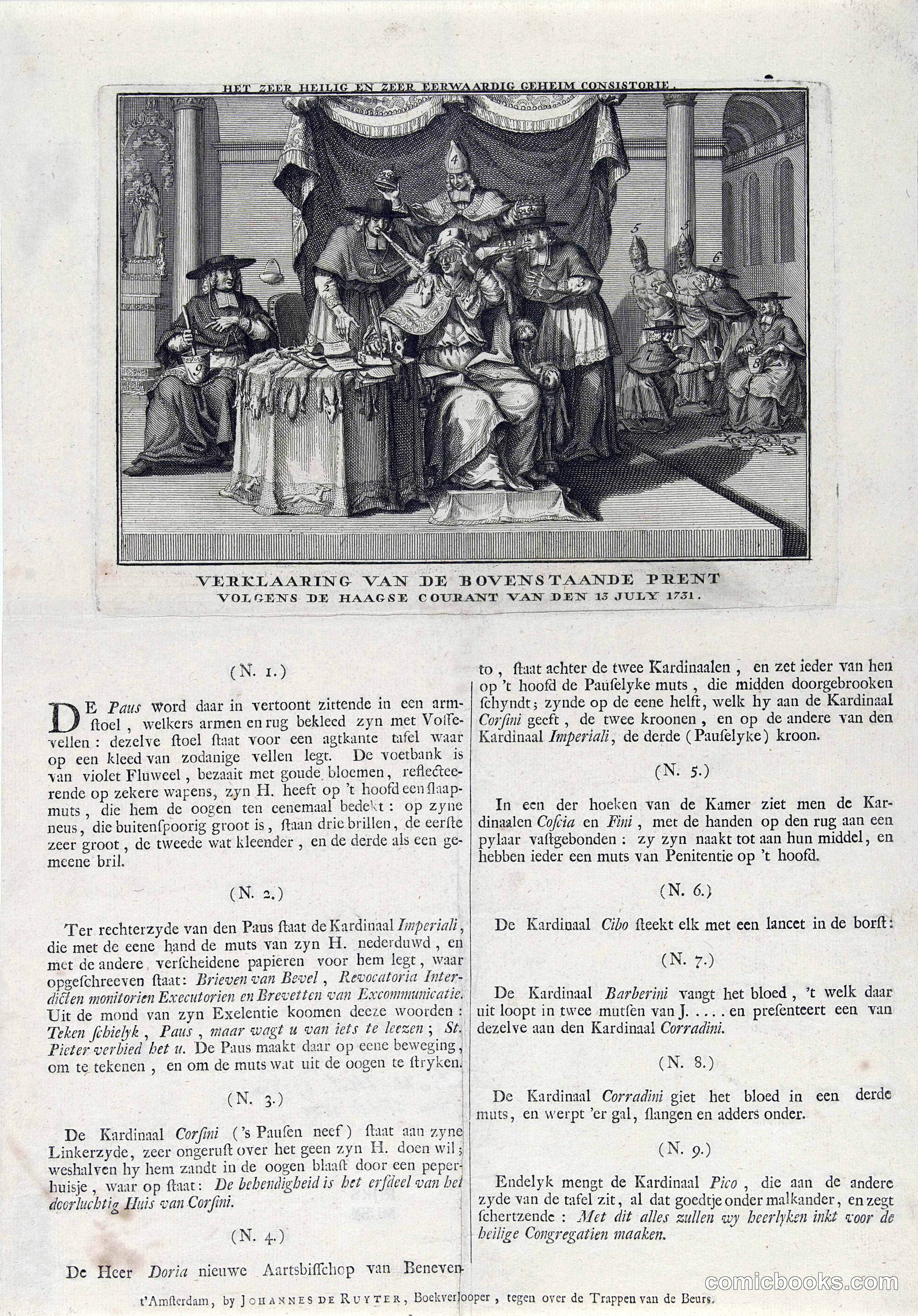 Satire on the Pope and Cardinals