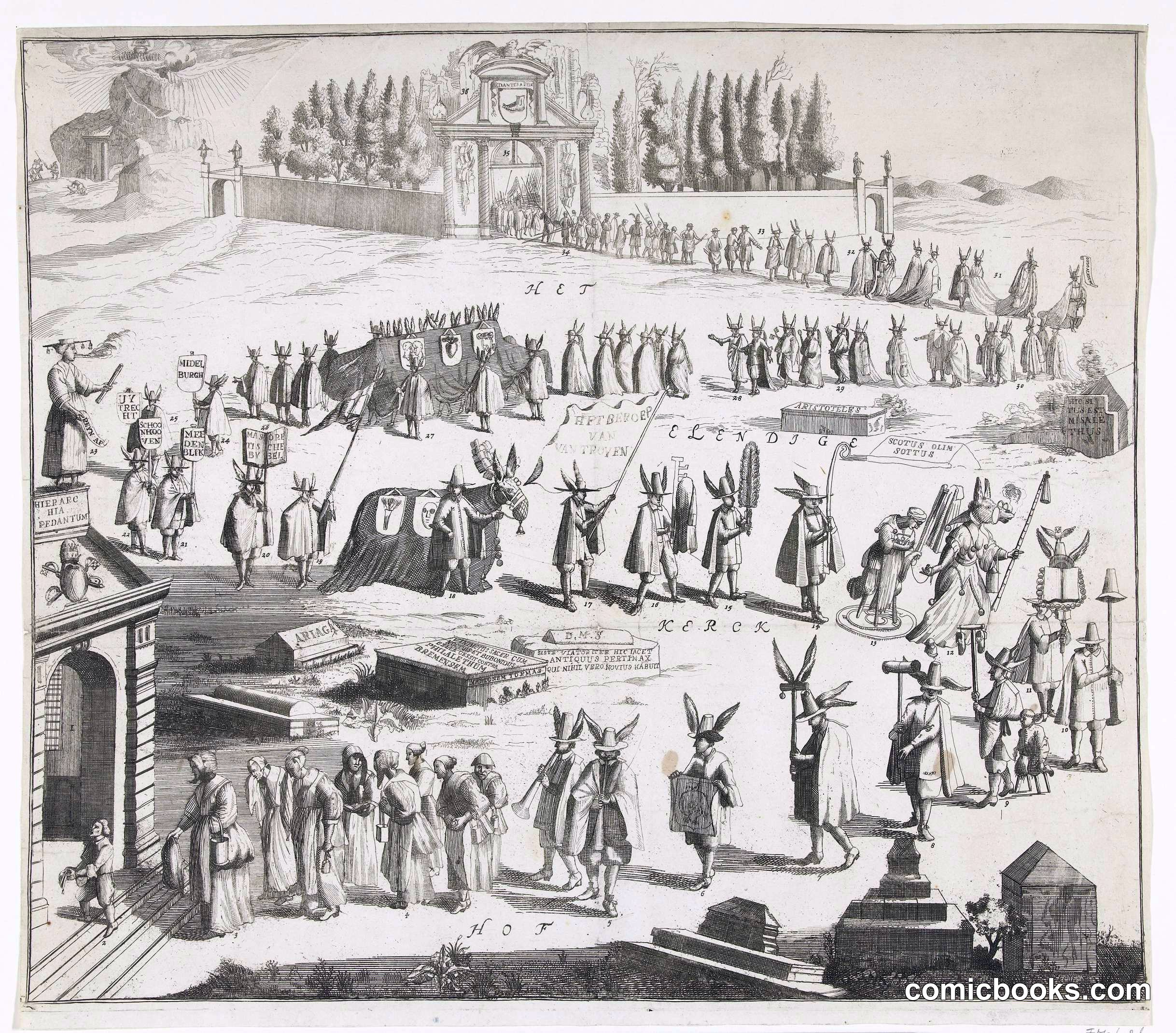 Funeral Procession of Dominee Abraham van de Velde