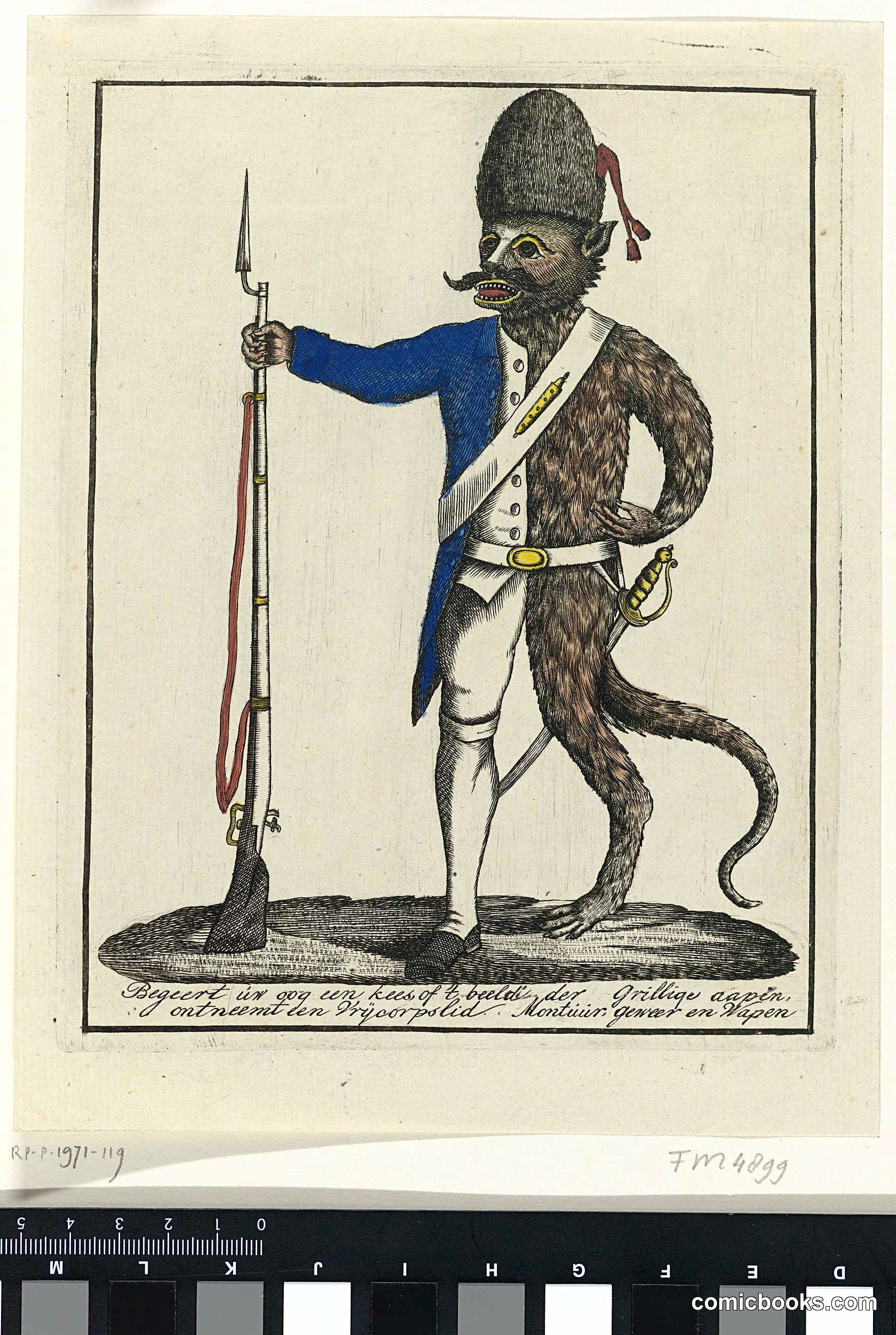 Spotprent op de Kees [Political Satire on Kees]