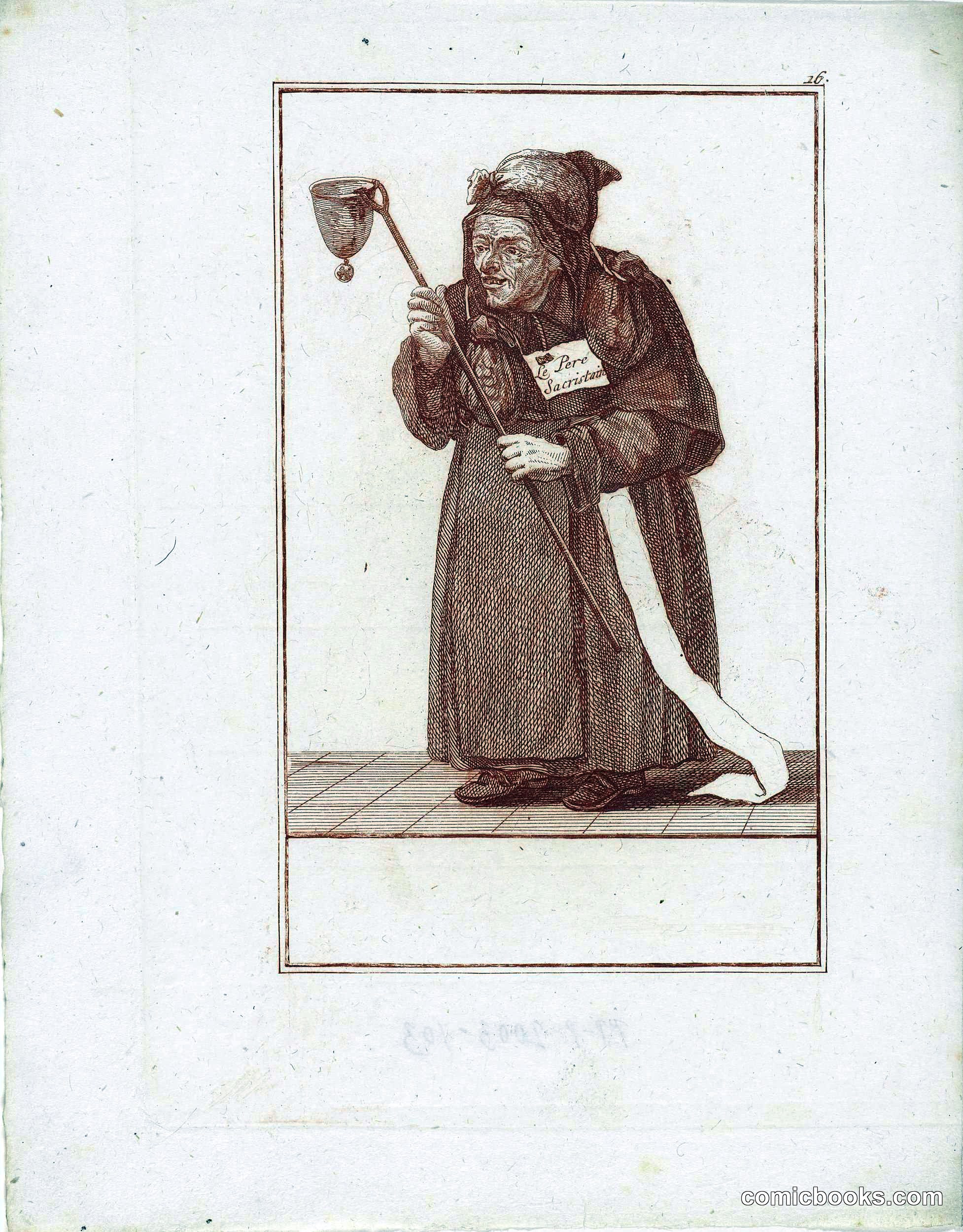Monk with Collection Box