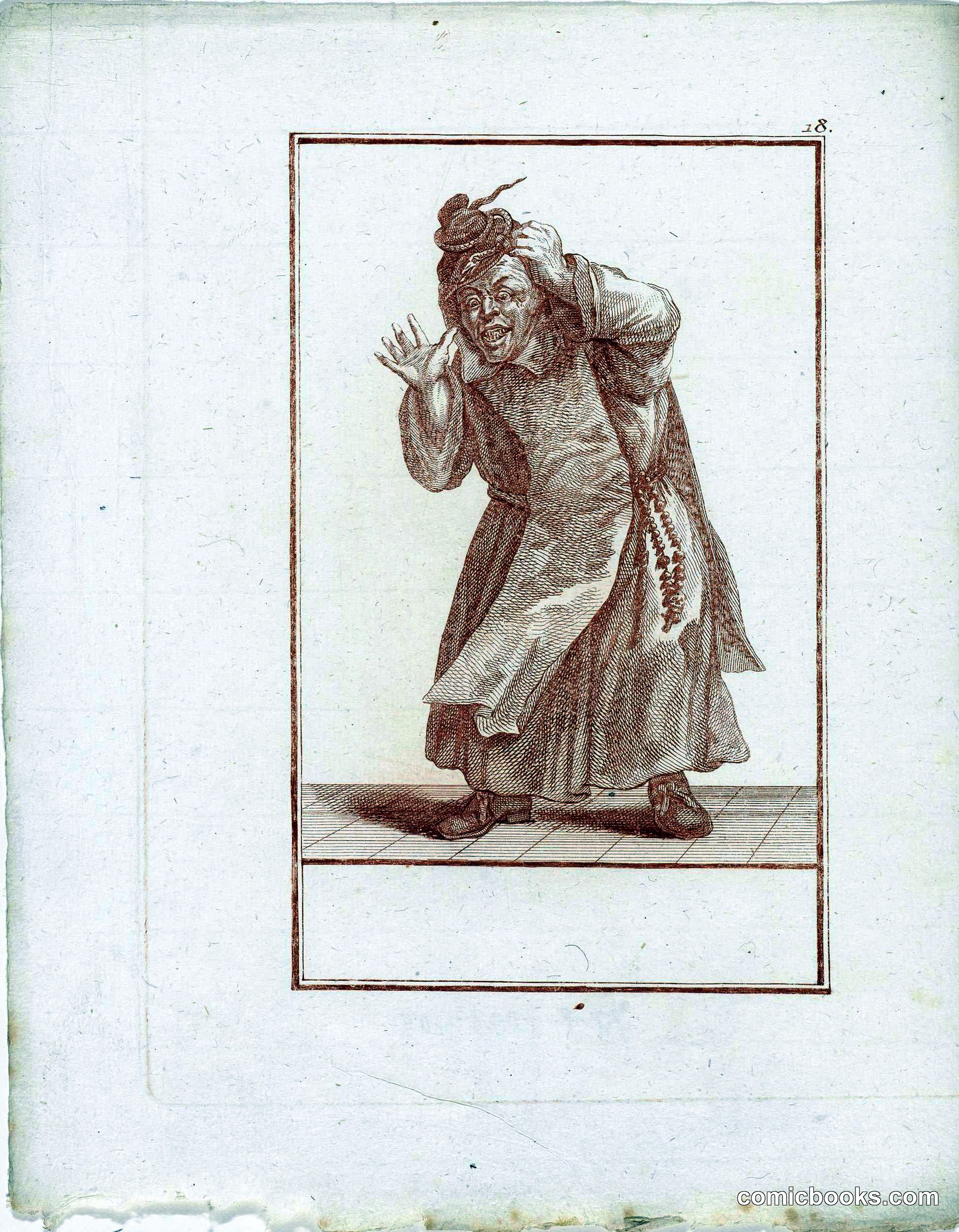 Standing Monk with Snake on His Head