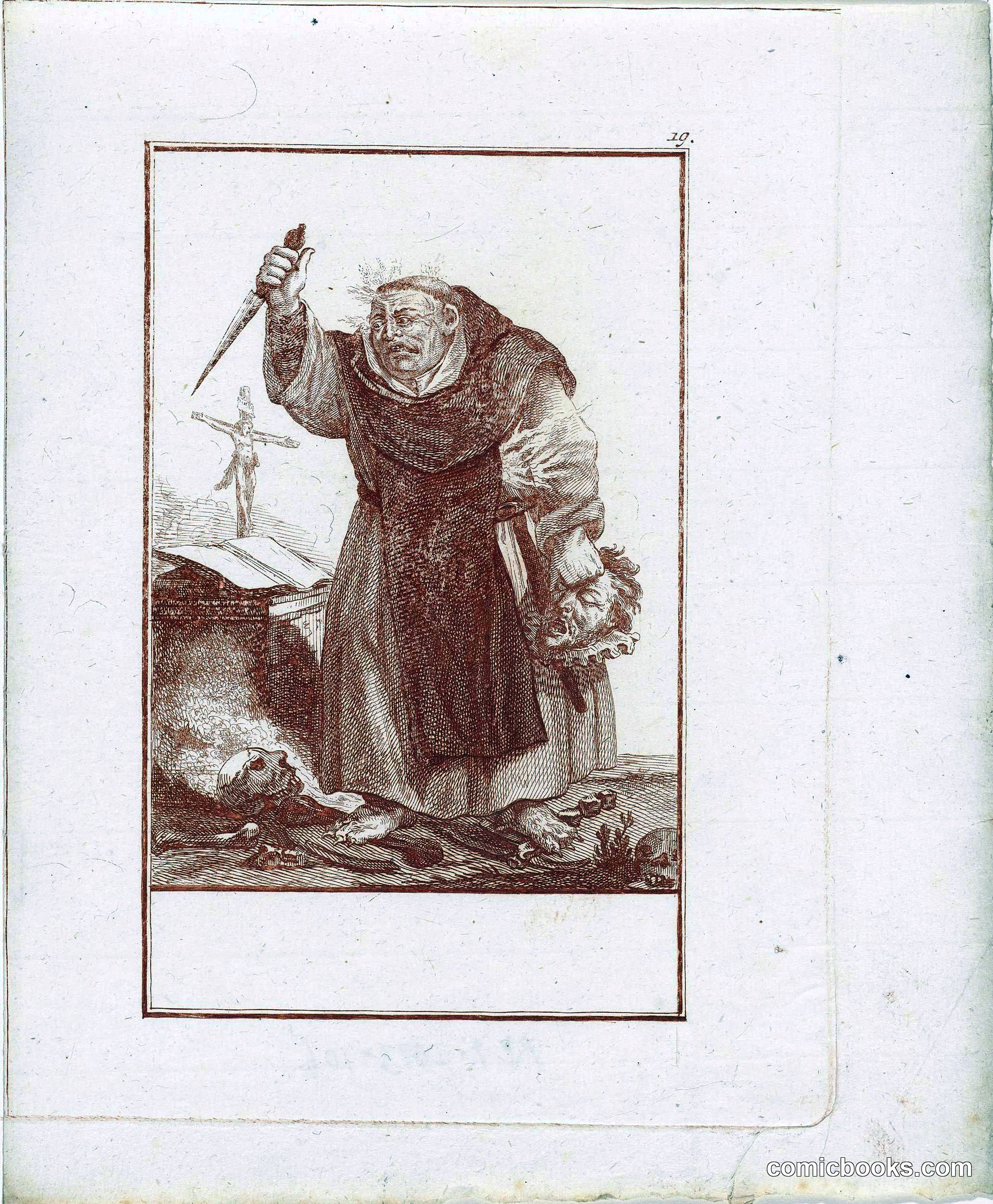 Monk with Dagger in Hand