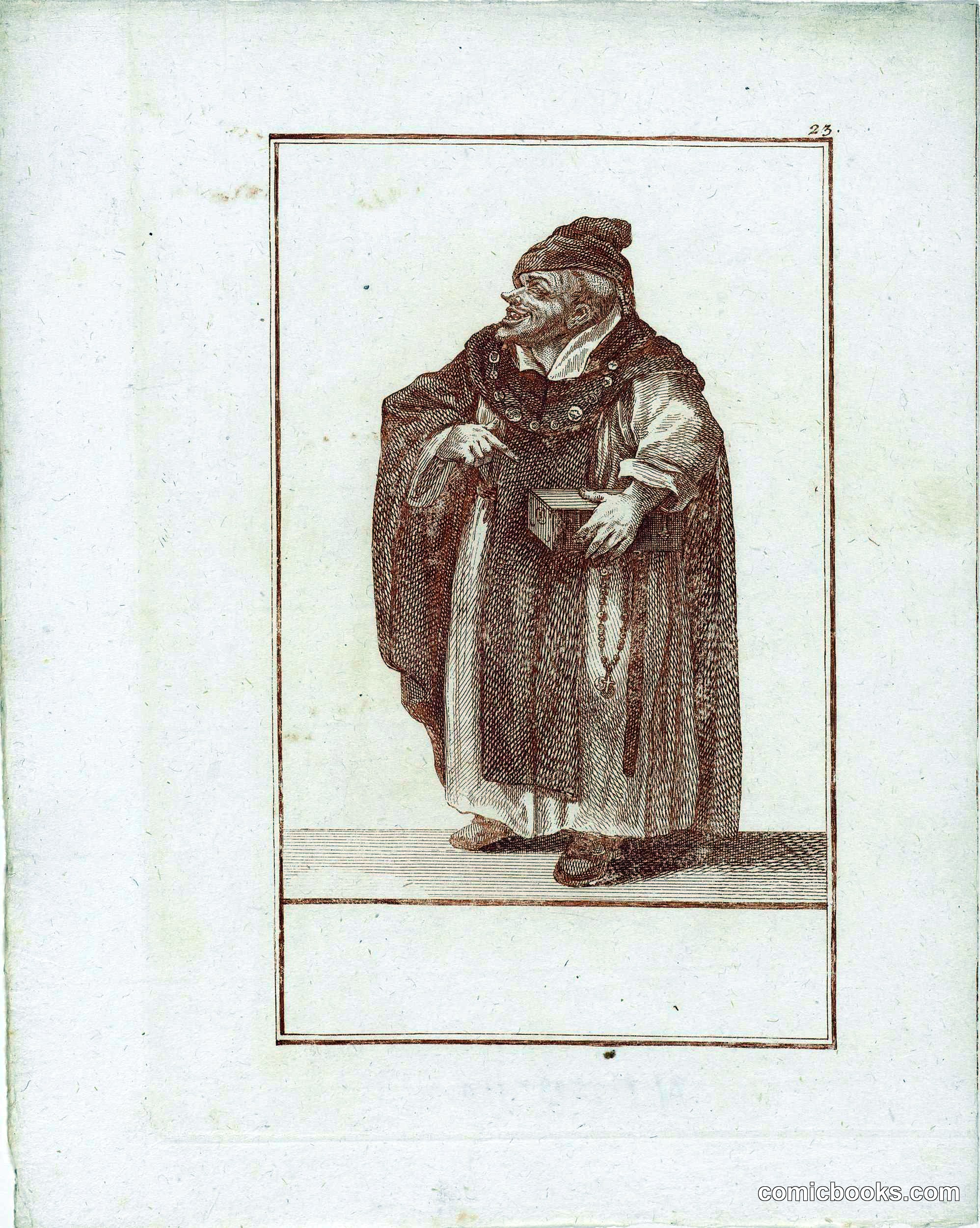 Monk with Money Chest