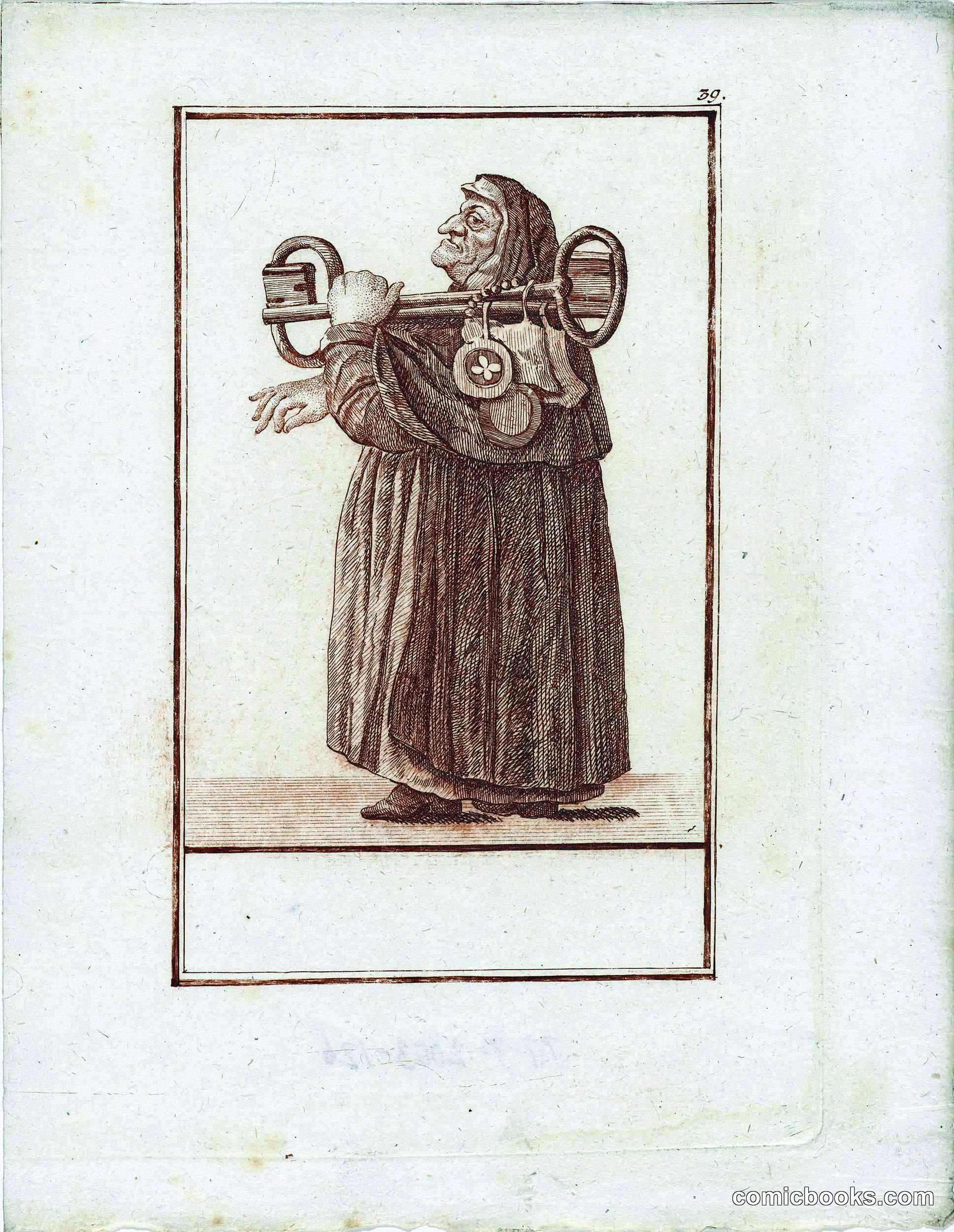 Dikke monnik met de sleutels van hemel en aarde (Fat Monk with the Keys of Heaven and Earth)