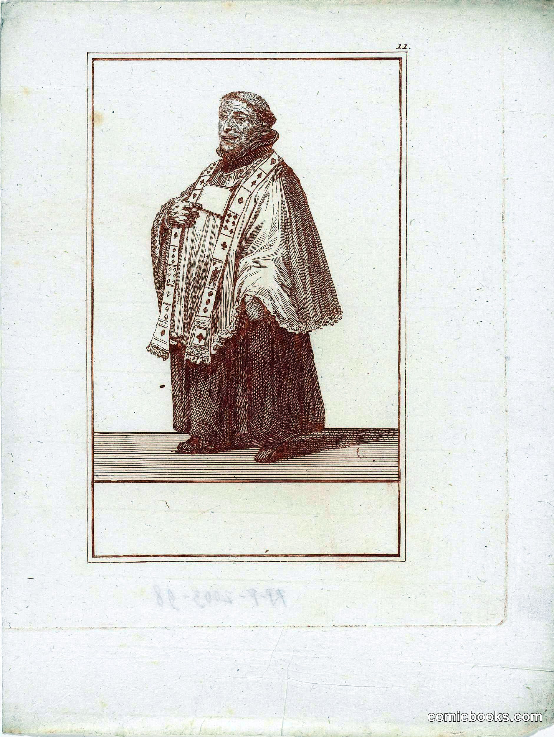 Priest with Playing Card Stole