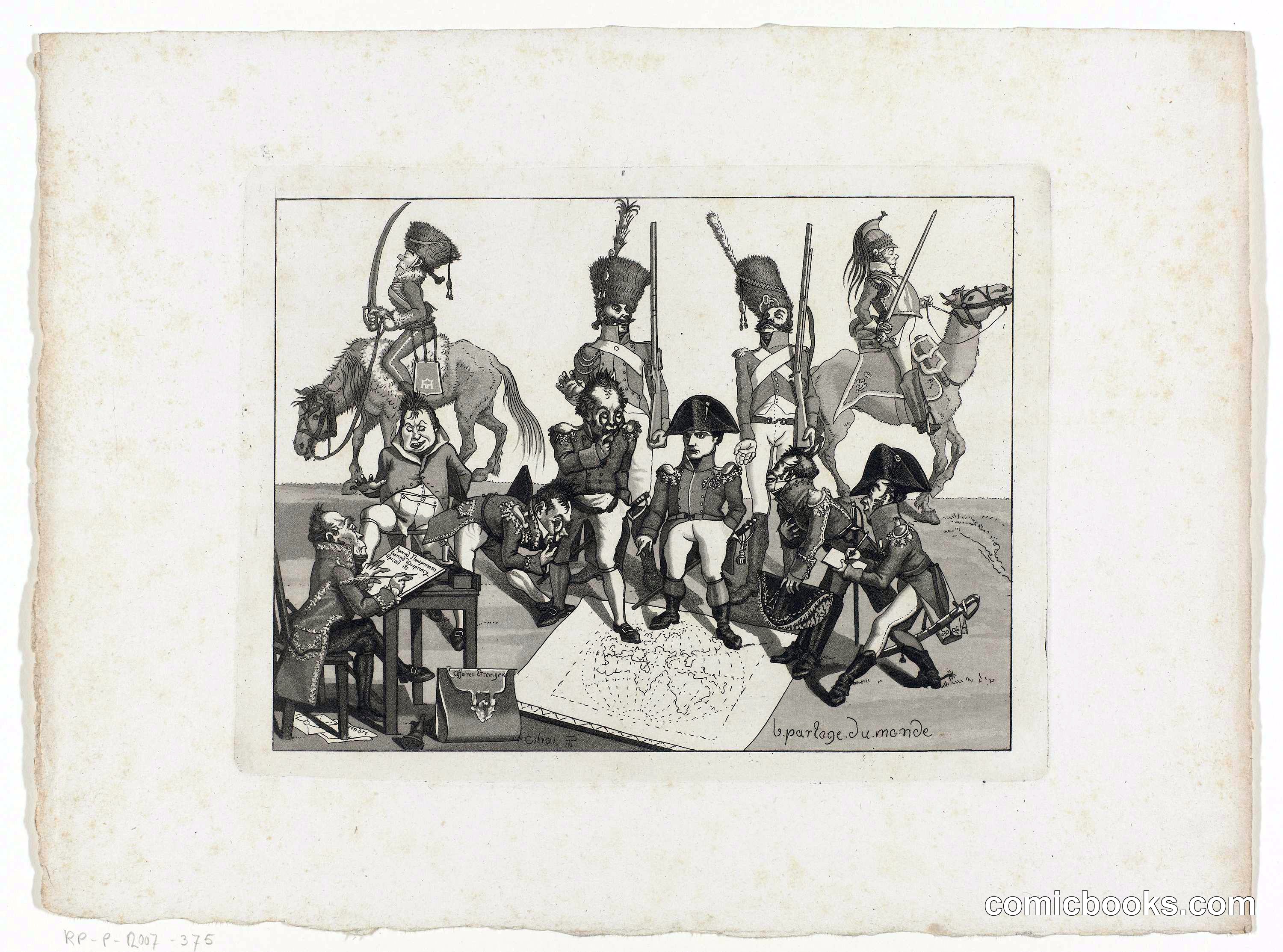 Spotprent op Napoleon