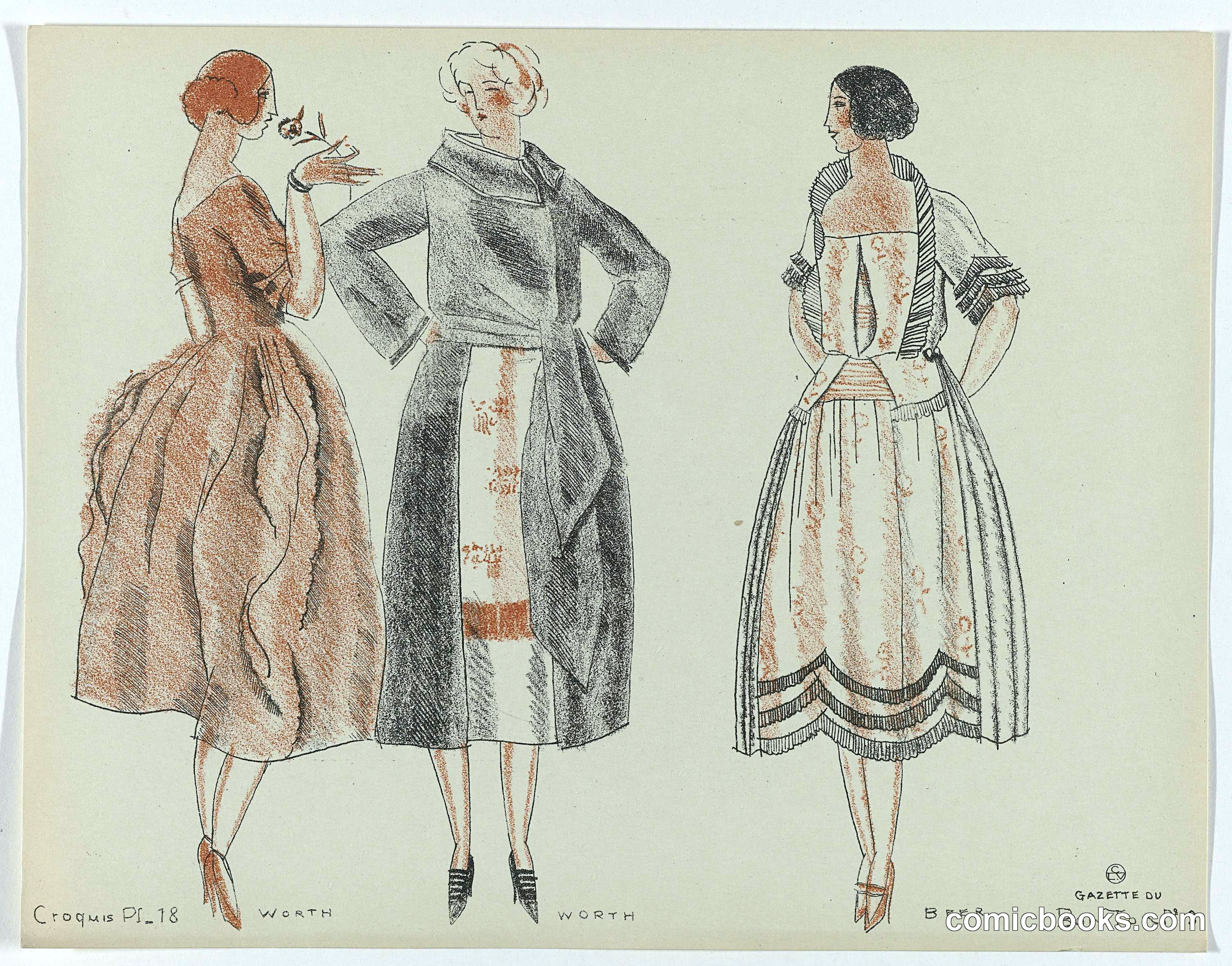 Fashion Designs by Worth and Beer