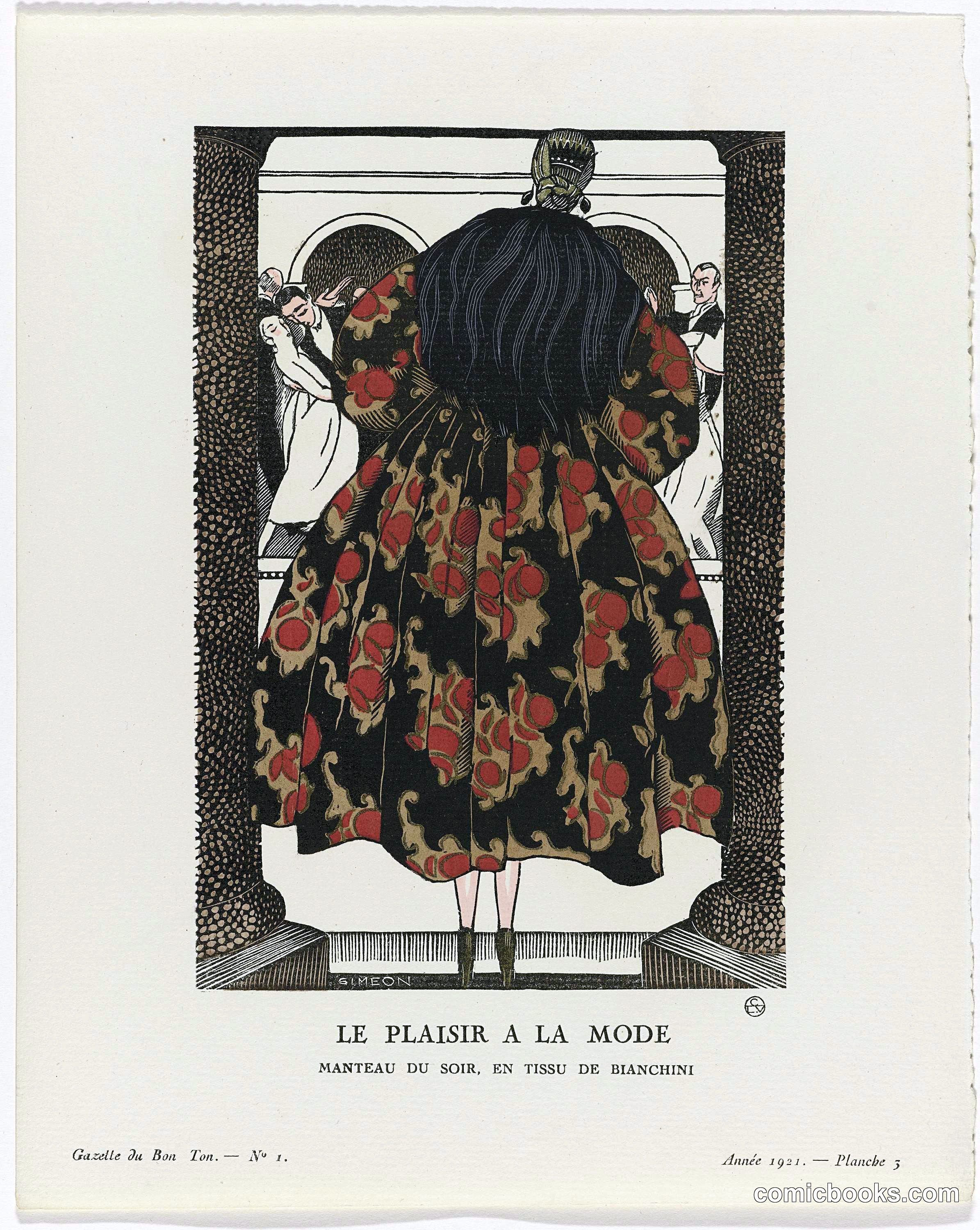Le Plaisir à la Mode (Evening Coat in Bianchini Fabric)