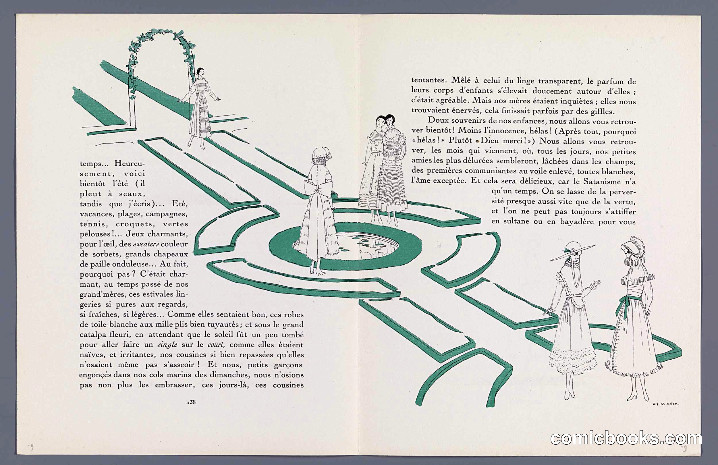 Fashion Layout from Gazette du Bon Ton