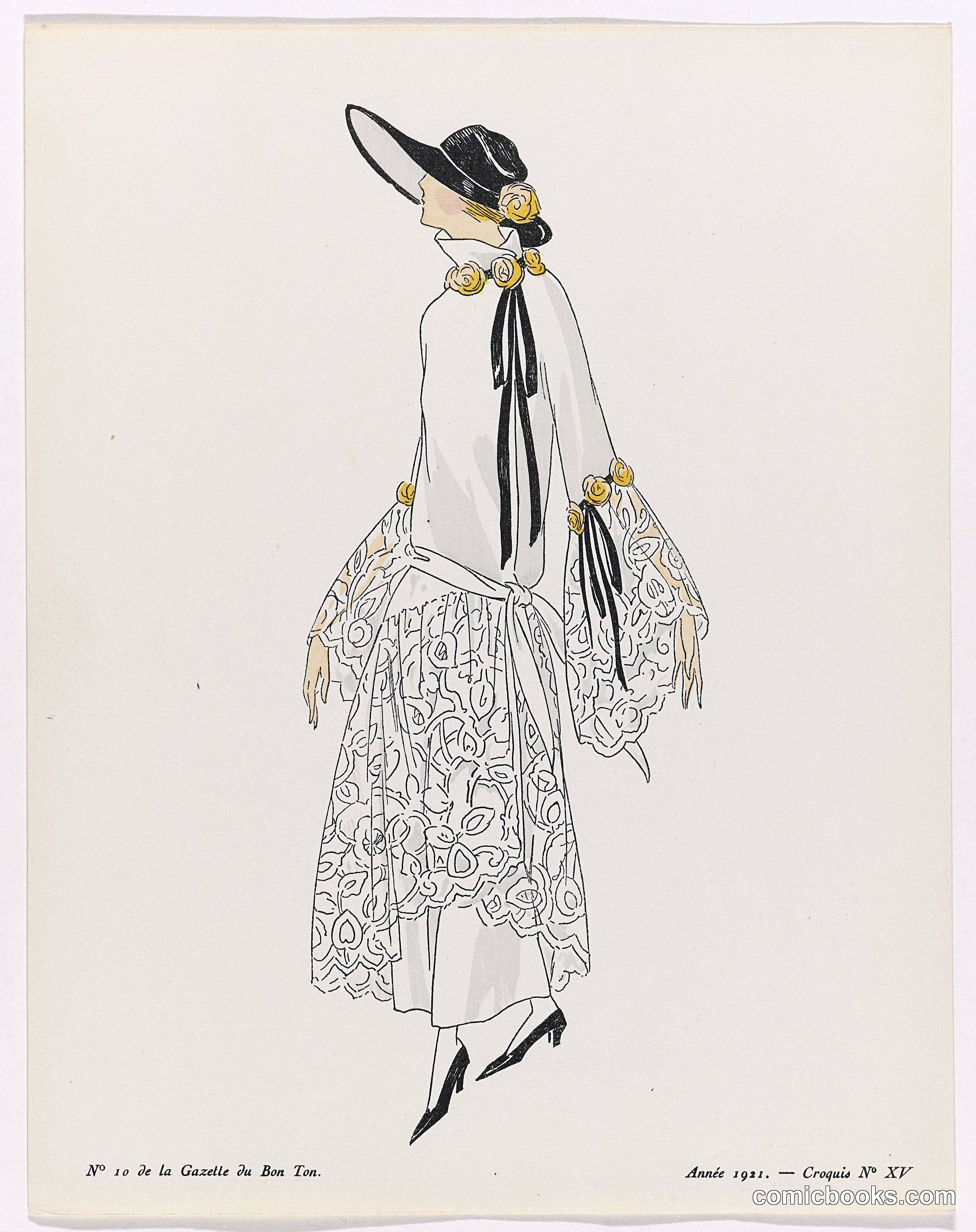 Fashion Illustration from Gazette du Bon Ton