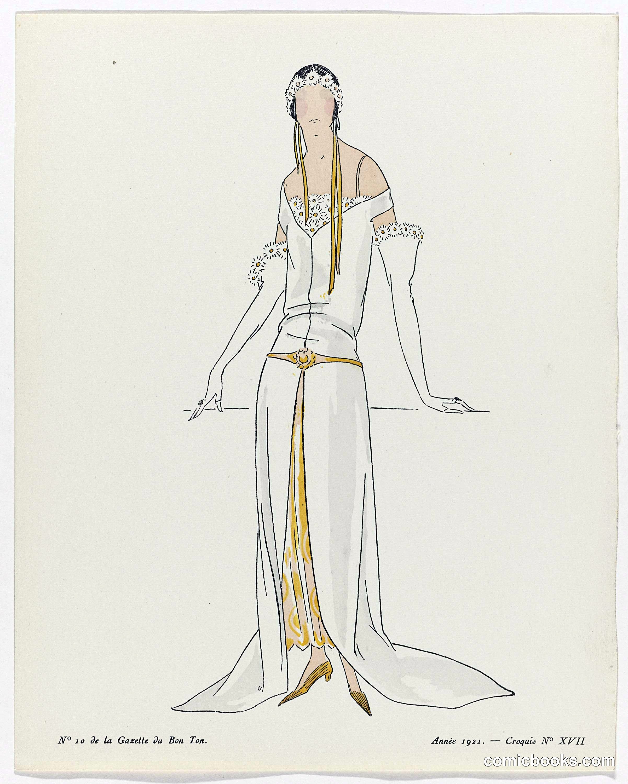 Fashion Illustration from Gazette du Bon Ton