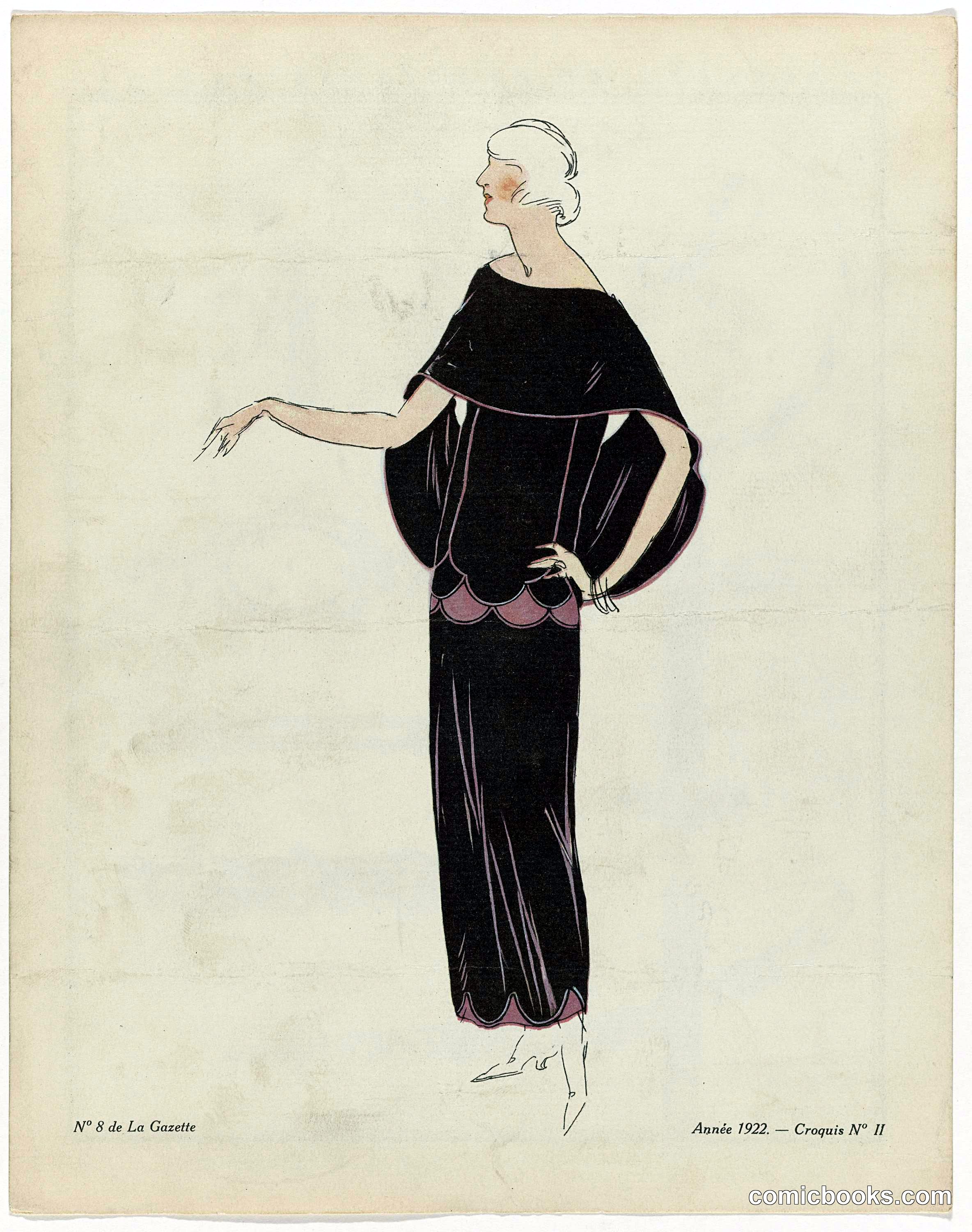 Fashion Illustration from Gazette du Bon Ton