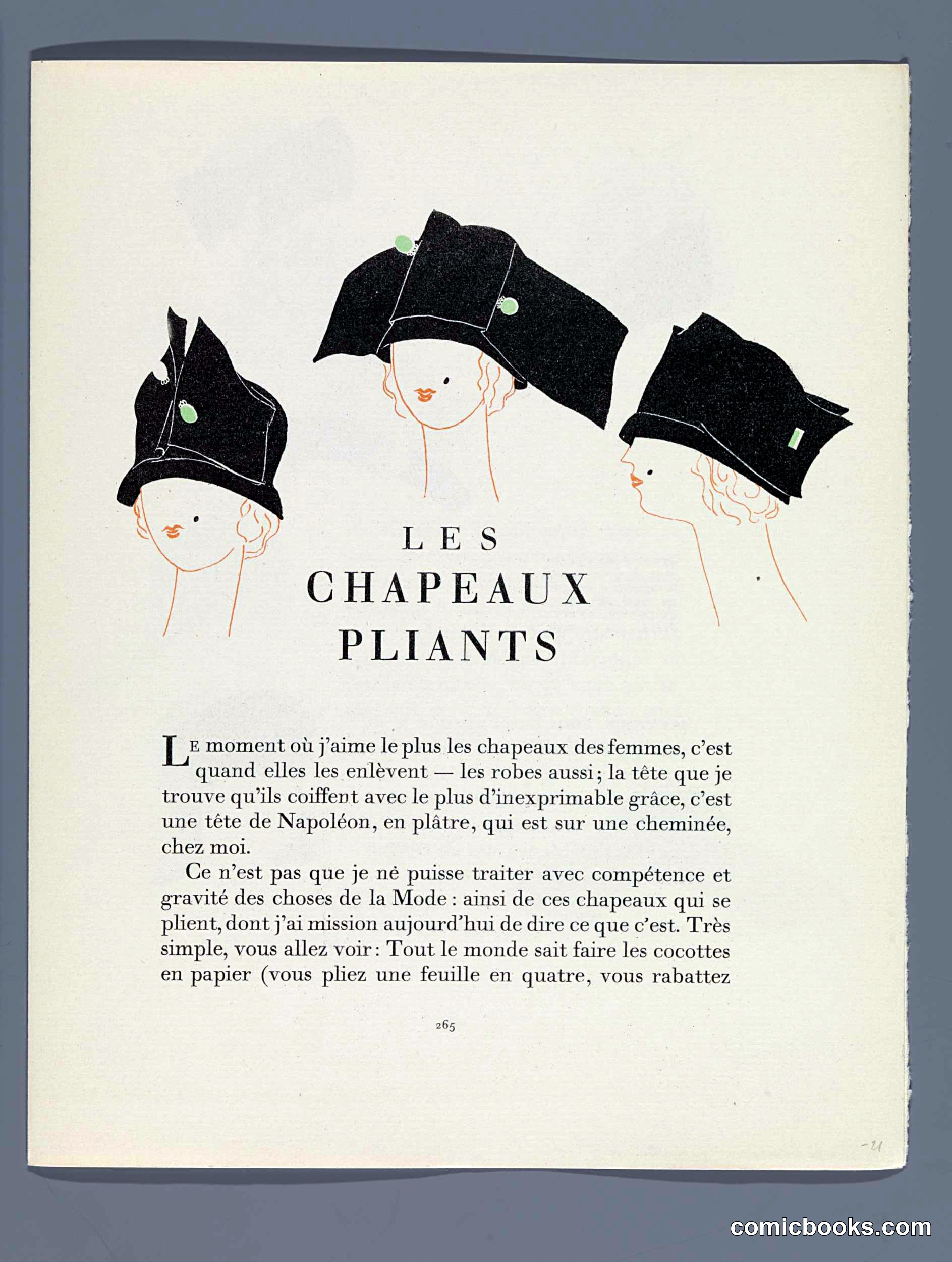 Les Chapeaux Pliants (Folding Hats)