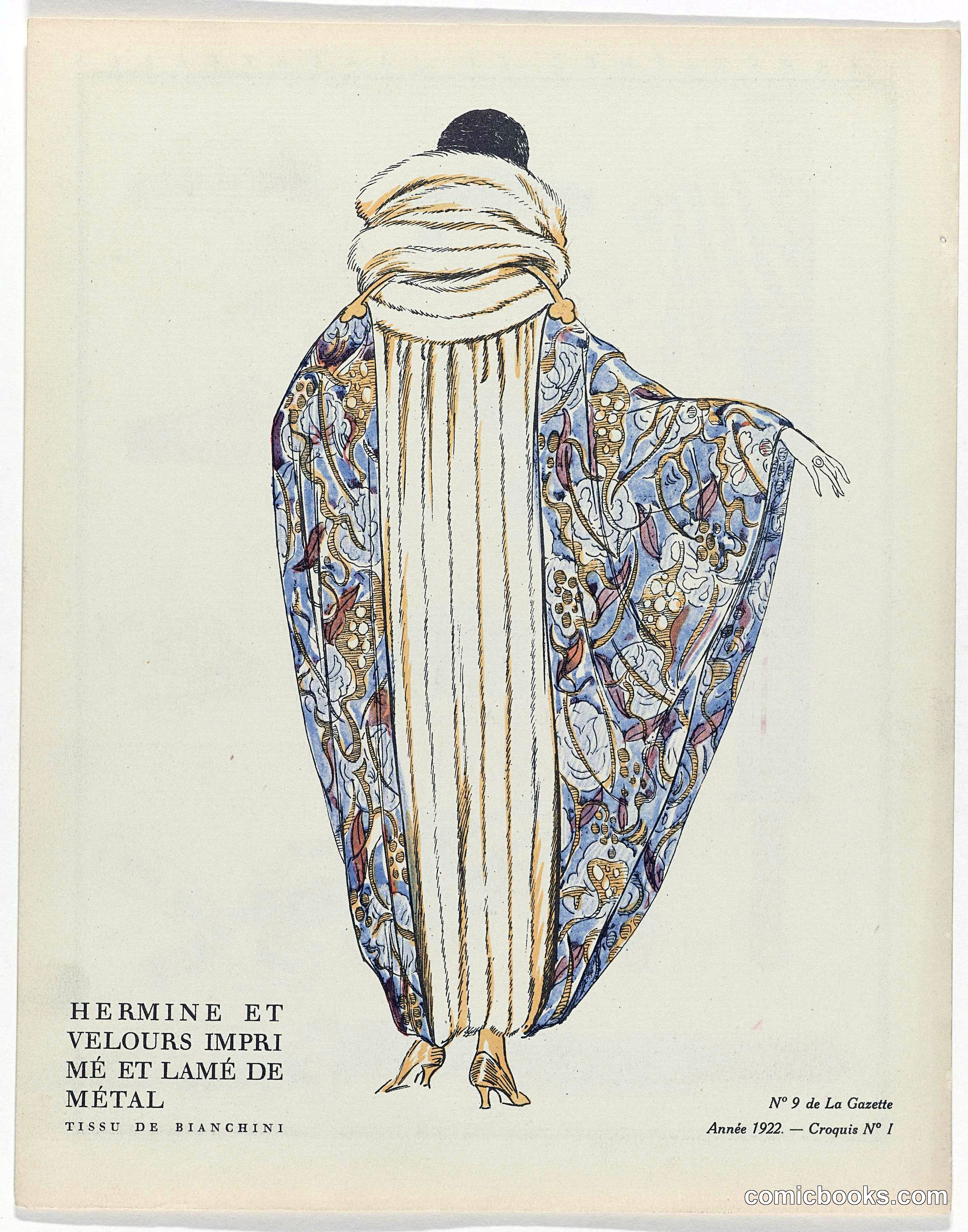 Evening Cloaks from the Gazette du Bon Ton