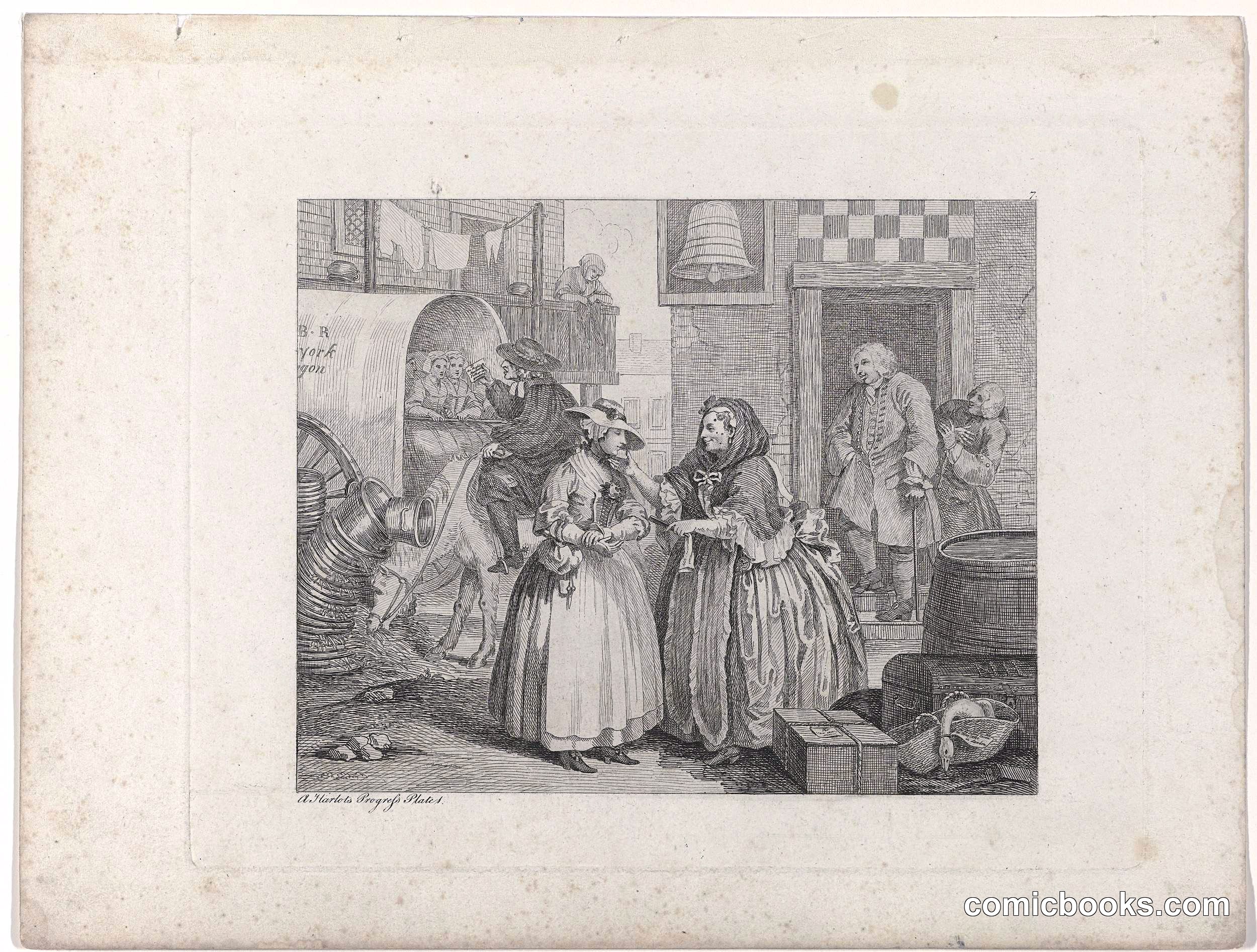 A Harlot's Progress, Plate 1