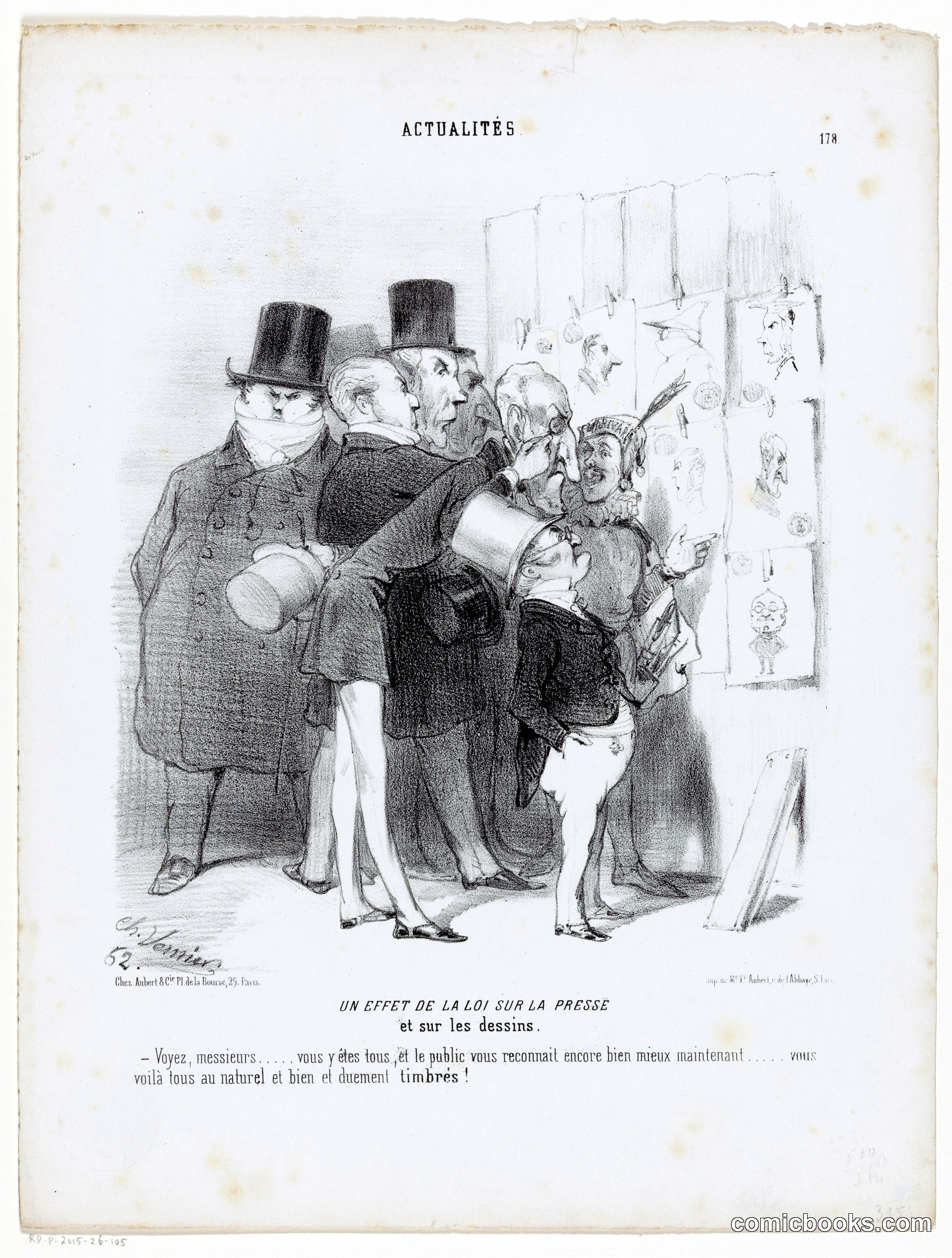 An Effect of the Law on the Press and on Drawings