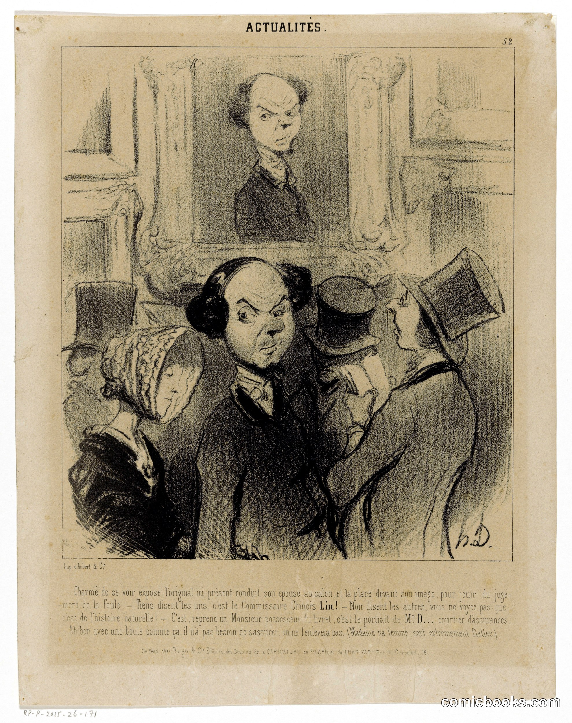 A Man Viewing His Own Portrait at an Exhibition