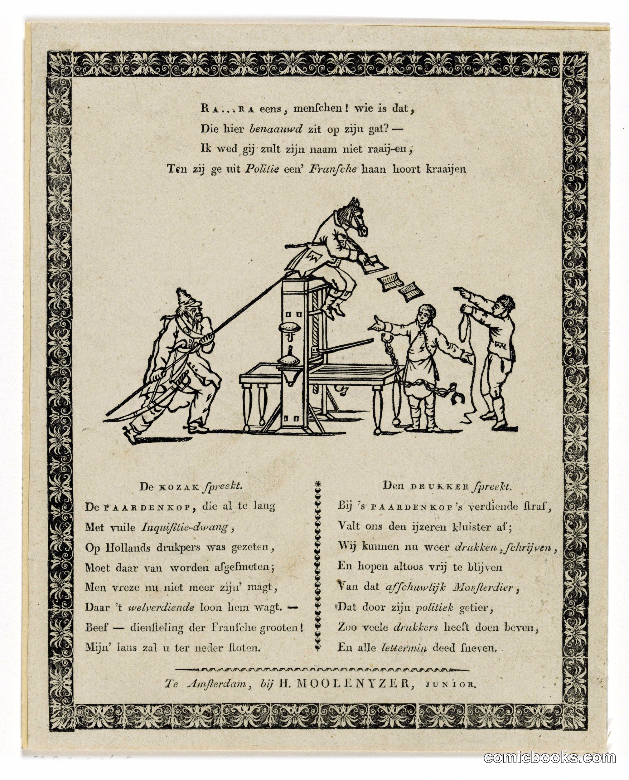 Political Satire on Inspector Van Ray During French Rule