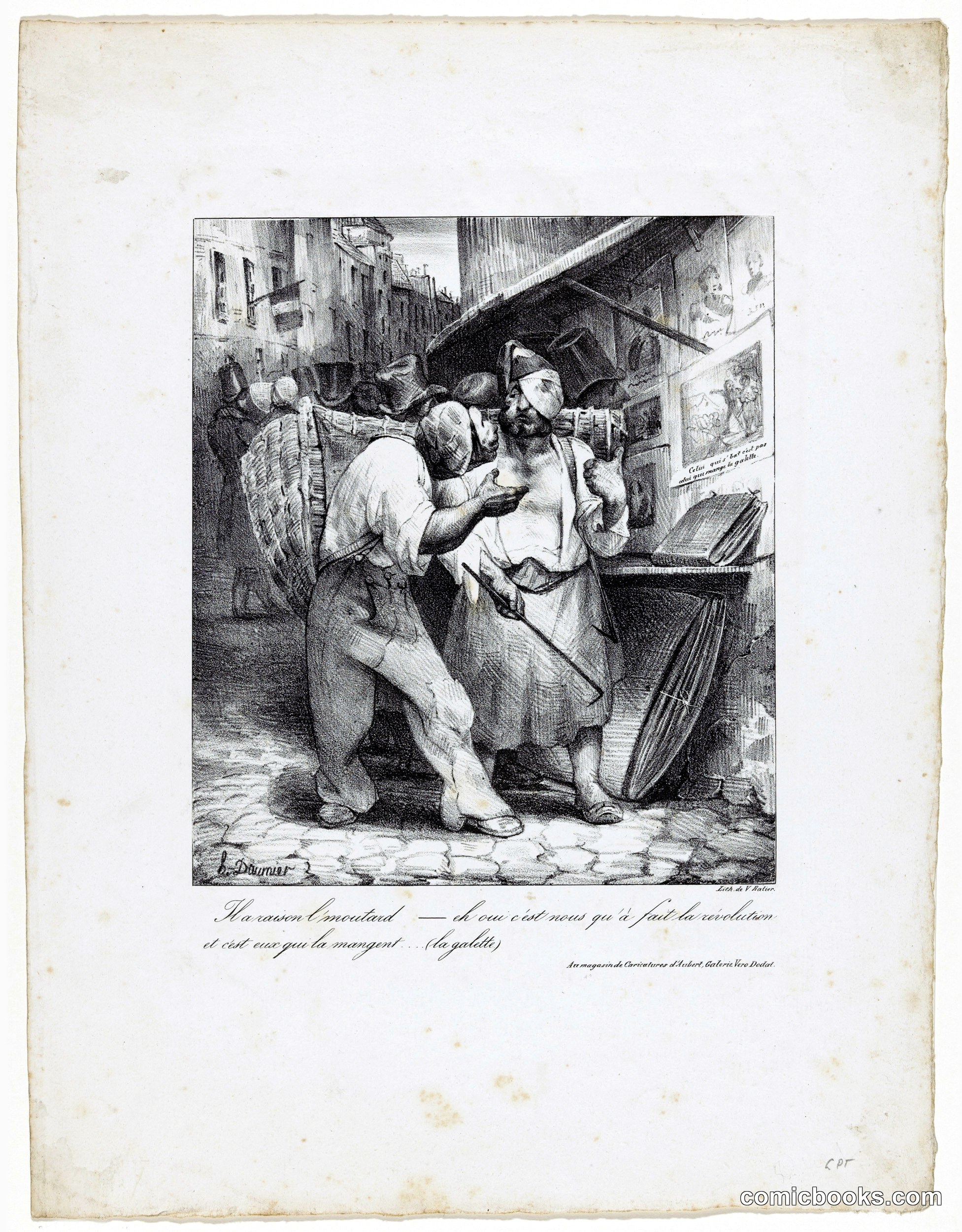 Two Ragpickers Discussing a Print